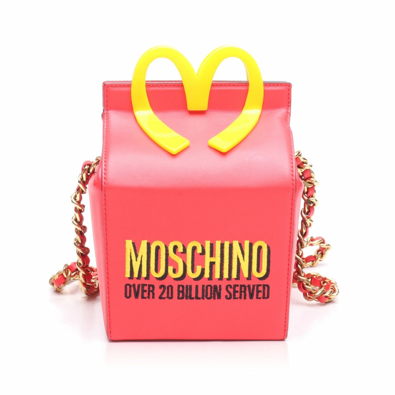 Moschino Jeremy Scott Happy Meal McDonalds Red Sling Bag