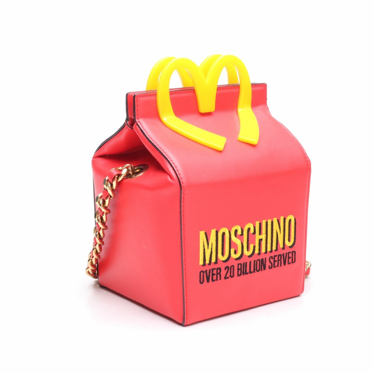 Moschino Jeremy Scott Happy Meal McDonalds Red Sling Bag