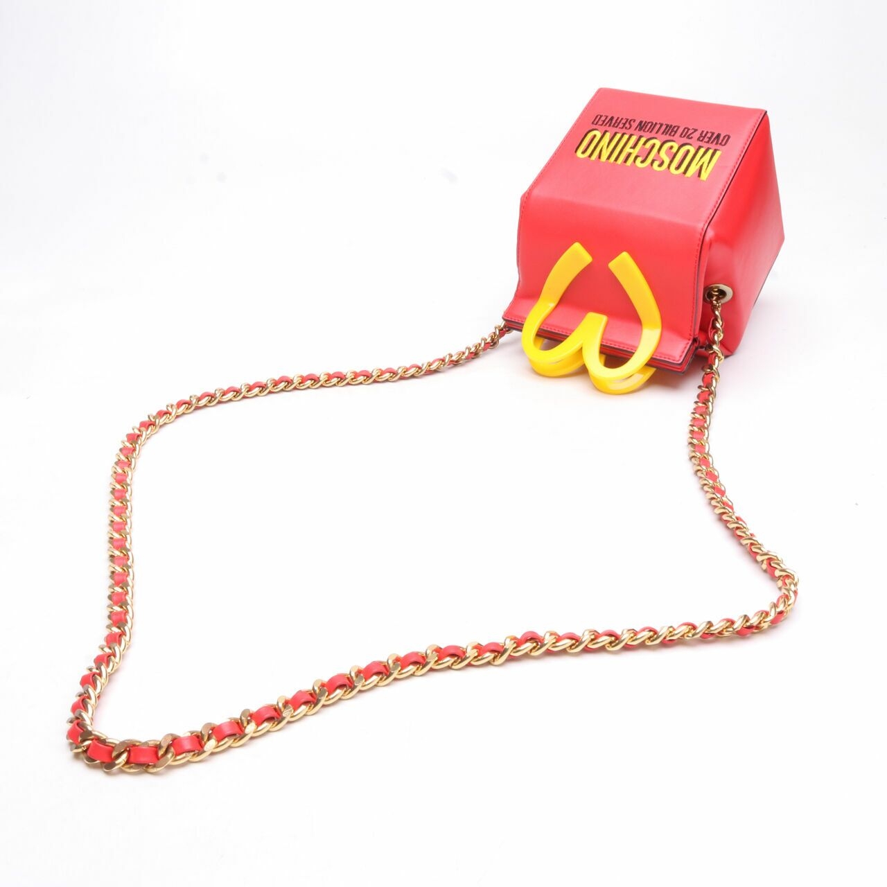 Moschino Jeremy Scott Happy Meal McDonalds Red Sling Bag