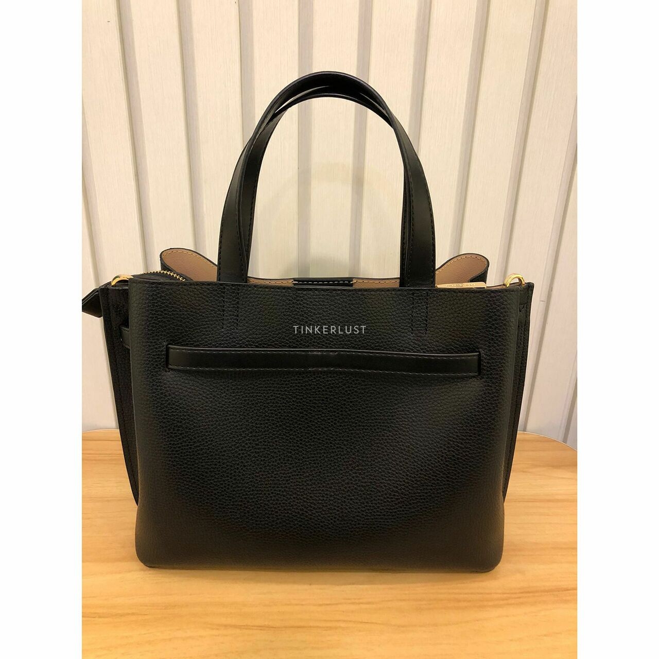 Michael Kors Emilia Small Satchel Leather Black 