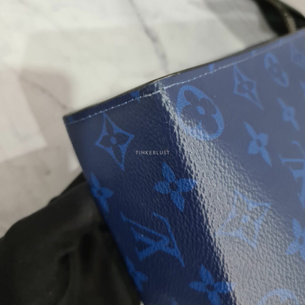 Louis Vuitton Voyage Monogram Pochette Cobalt Blue Chip 