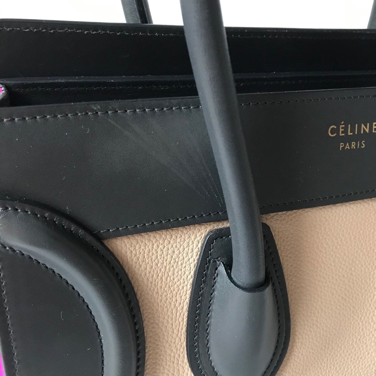 Celine Tricolor Pink Micro Luggage