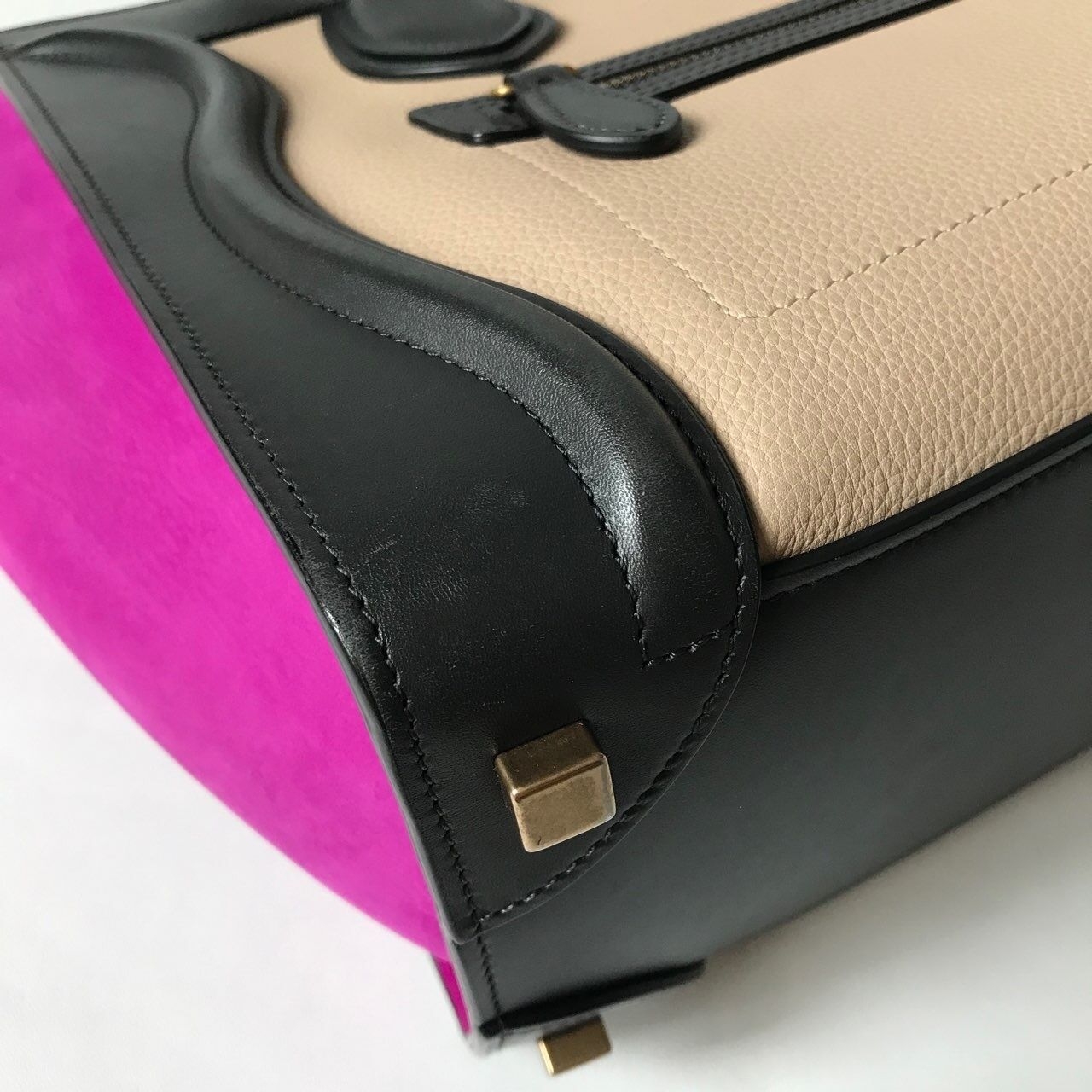 Celine Tricolor Pink Micro Luggage