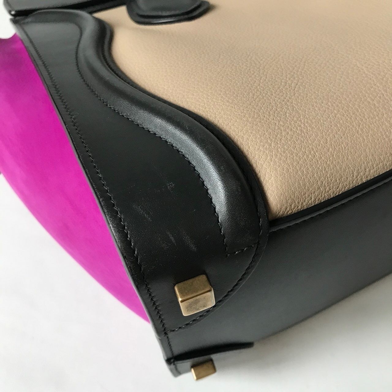 Celine Tricolor Pink Micro Luggage