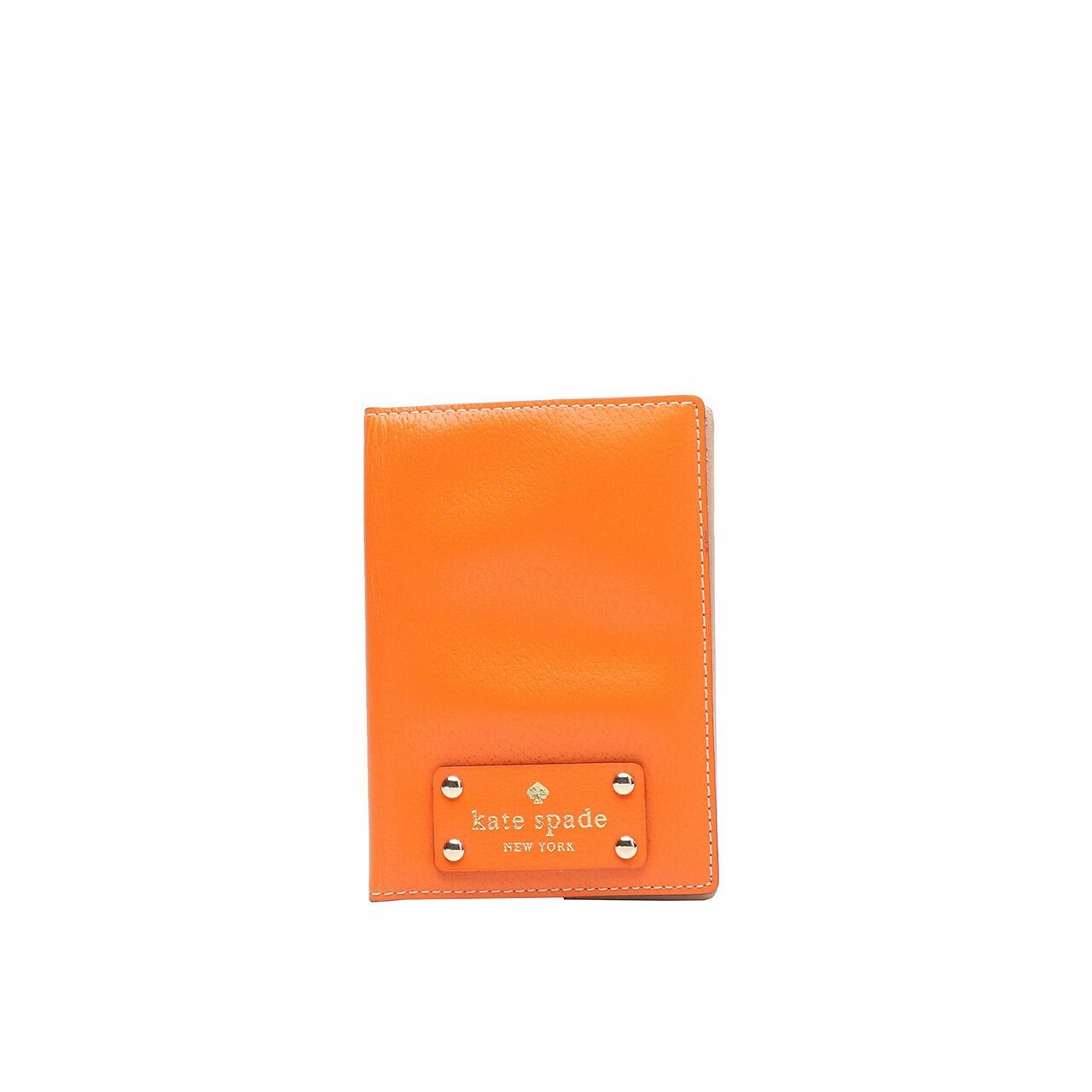 Kate Spade New York Orange Passport Holder Wallet 