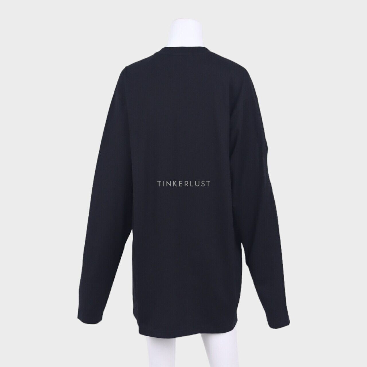 Burberry Montage Cut-out Detail Black Long Sleeve Tshirt