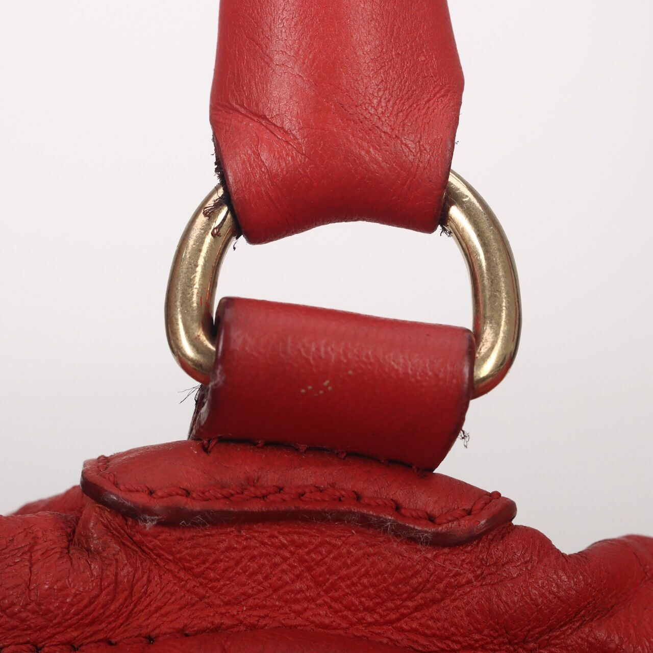 Givenchy Tumbled Sheepskin Pandora Large Coral Handbag