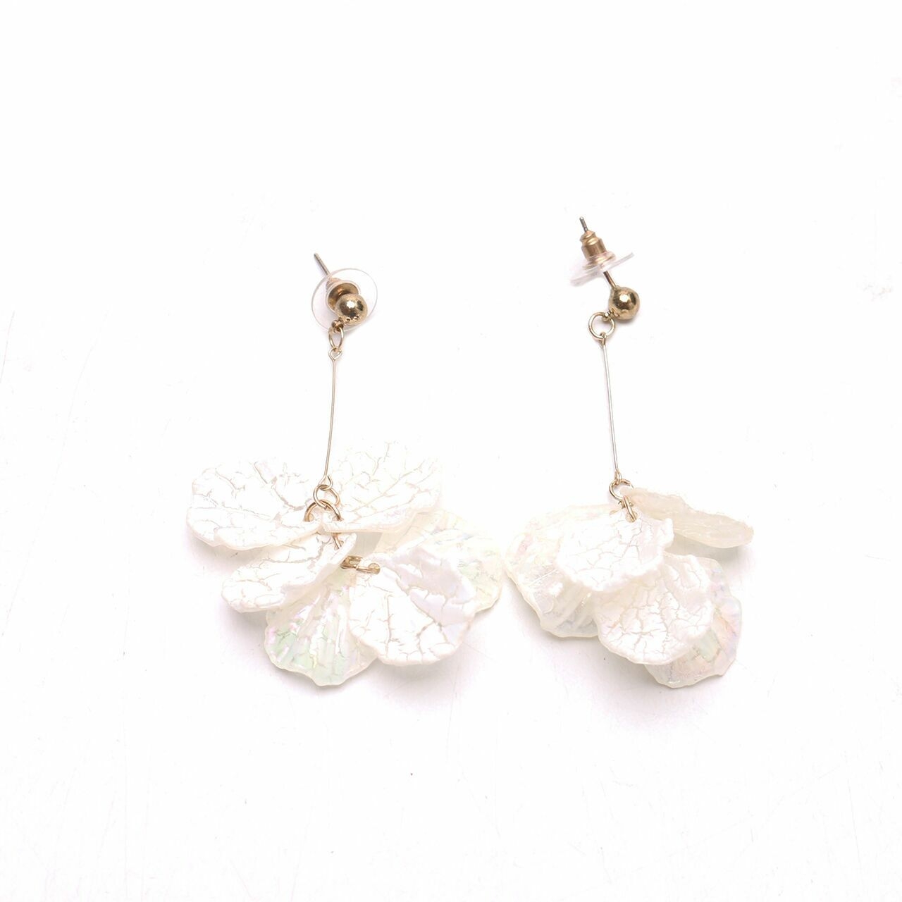 Private Collection White Leaf Earrings Jewellery