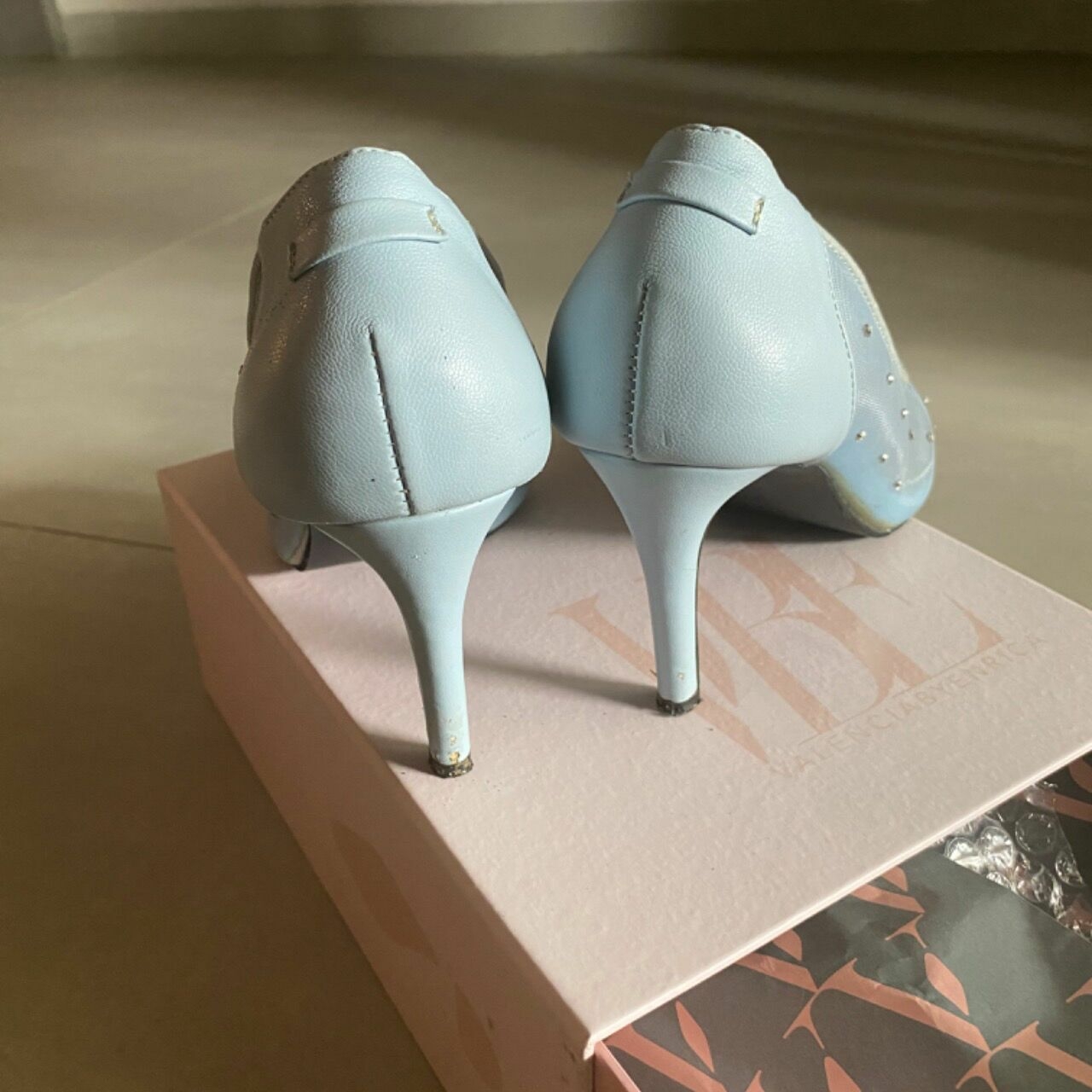 Valencia By Enrica Blue Heels