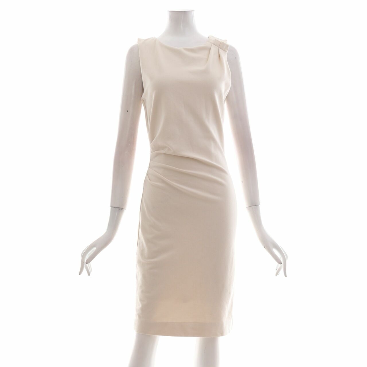 Mango Cream Midi Dress