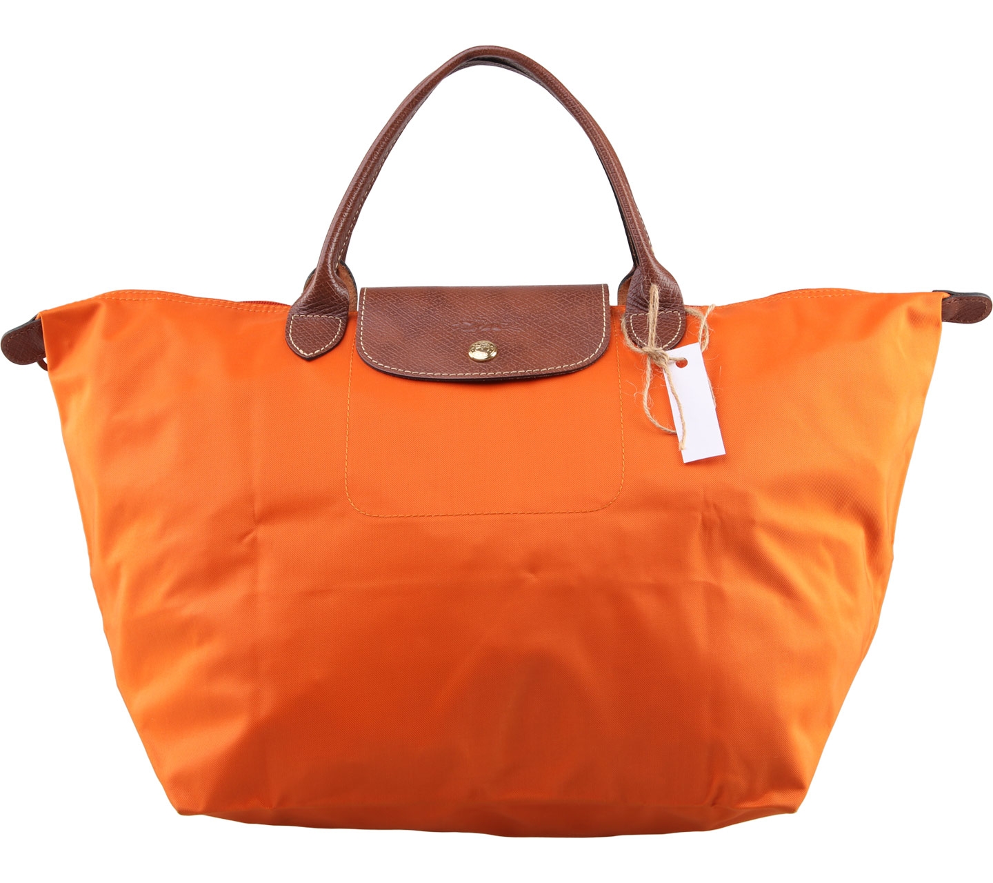 Longchamp Orange Tote Bag