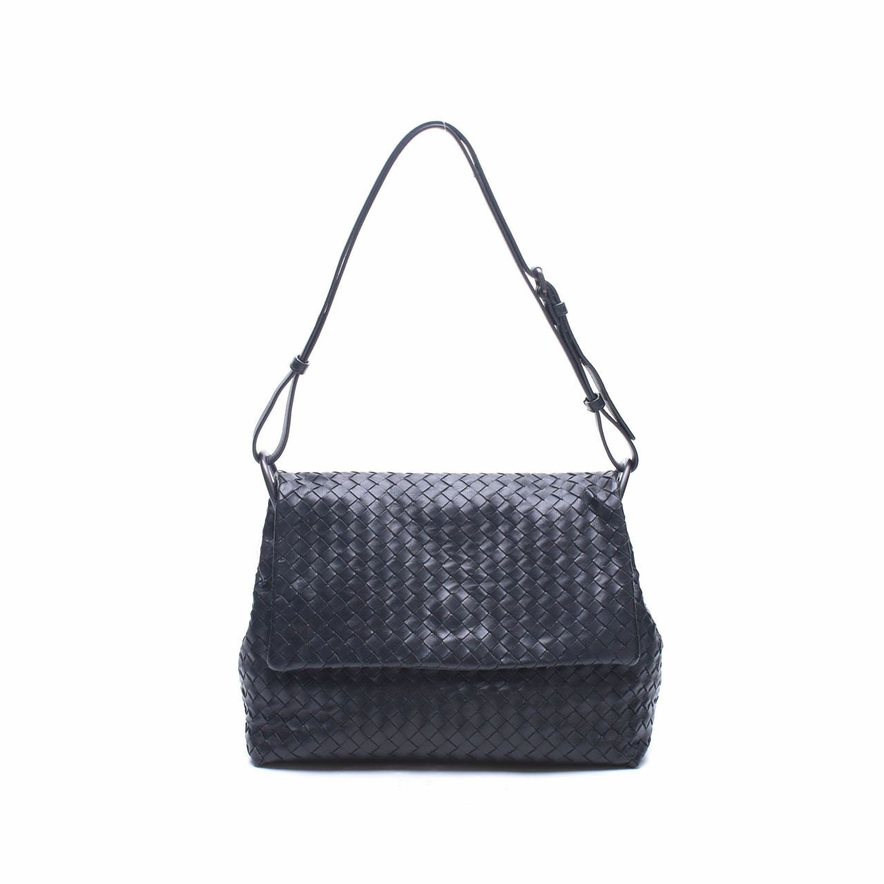 Bottega Veneta Black Flap Shoulder Bag