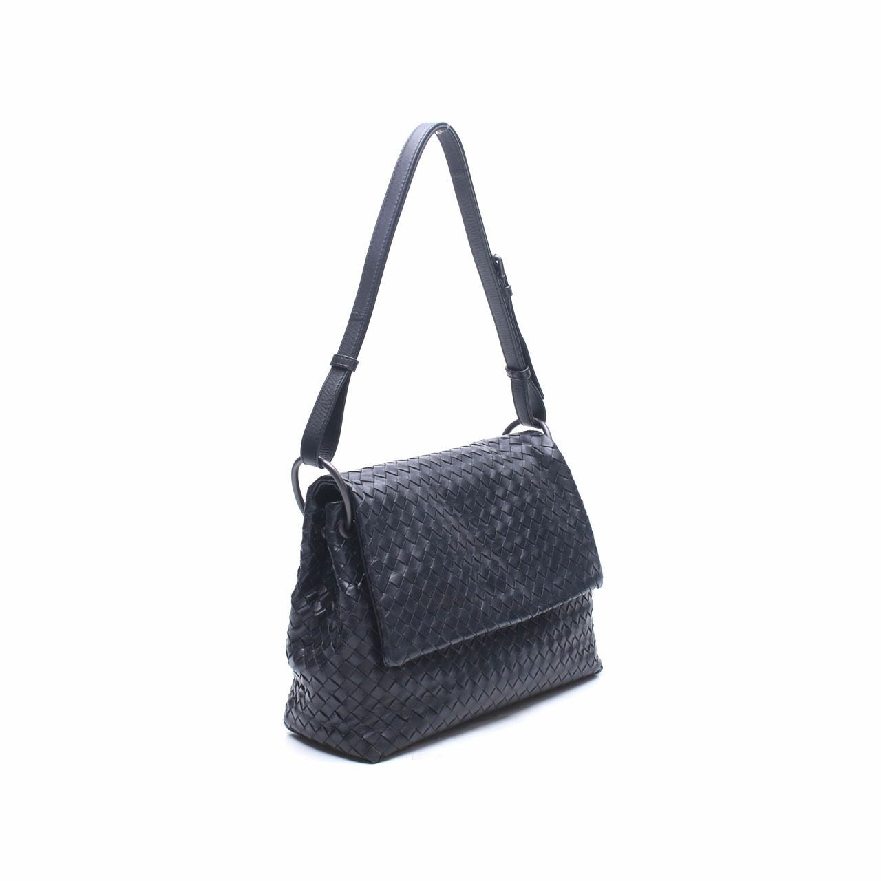 Bottega Veneta Black Flap Shoulder Bag