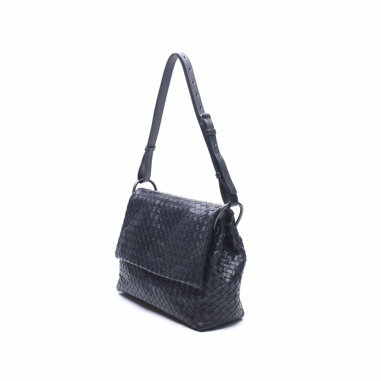 Bottega Veneta Black Flap Shoulder Bag