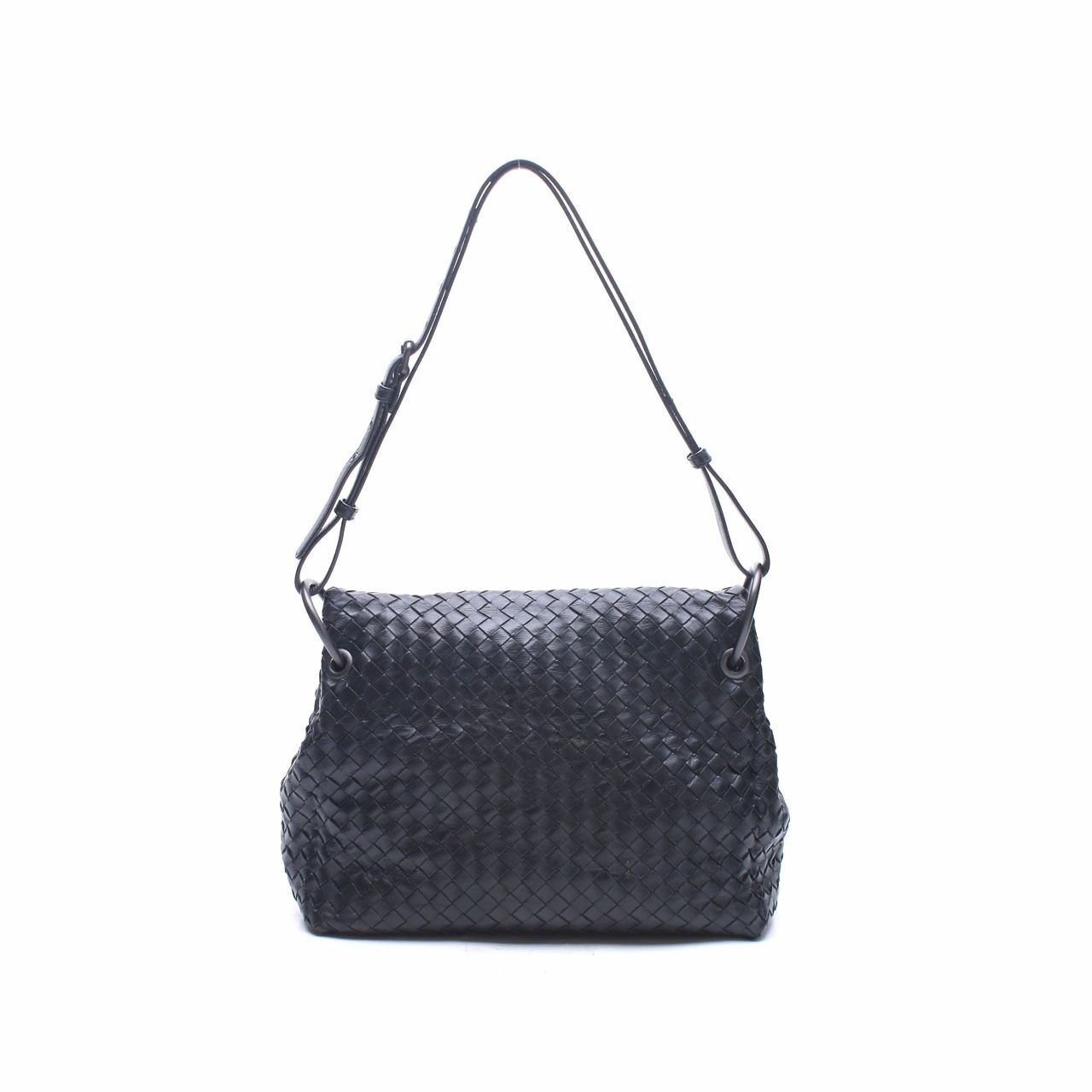 Bottega Veneta Black Flap Shoulder Bag