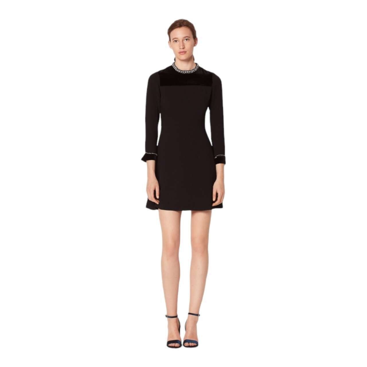 Sandro Black Mini Dress