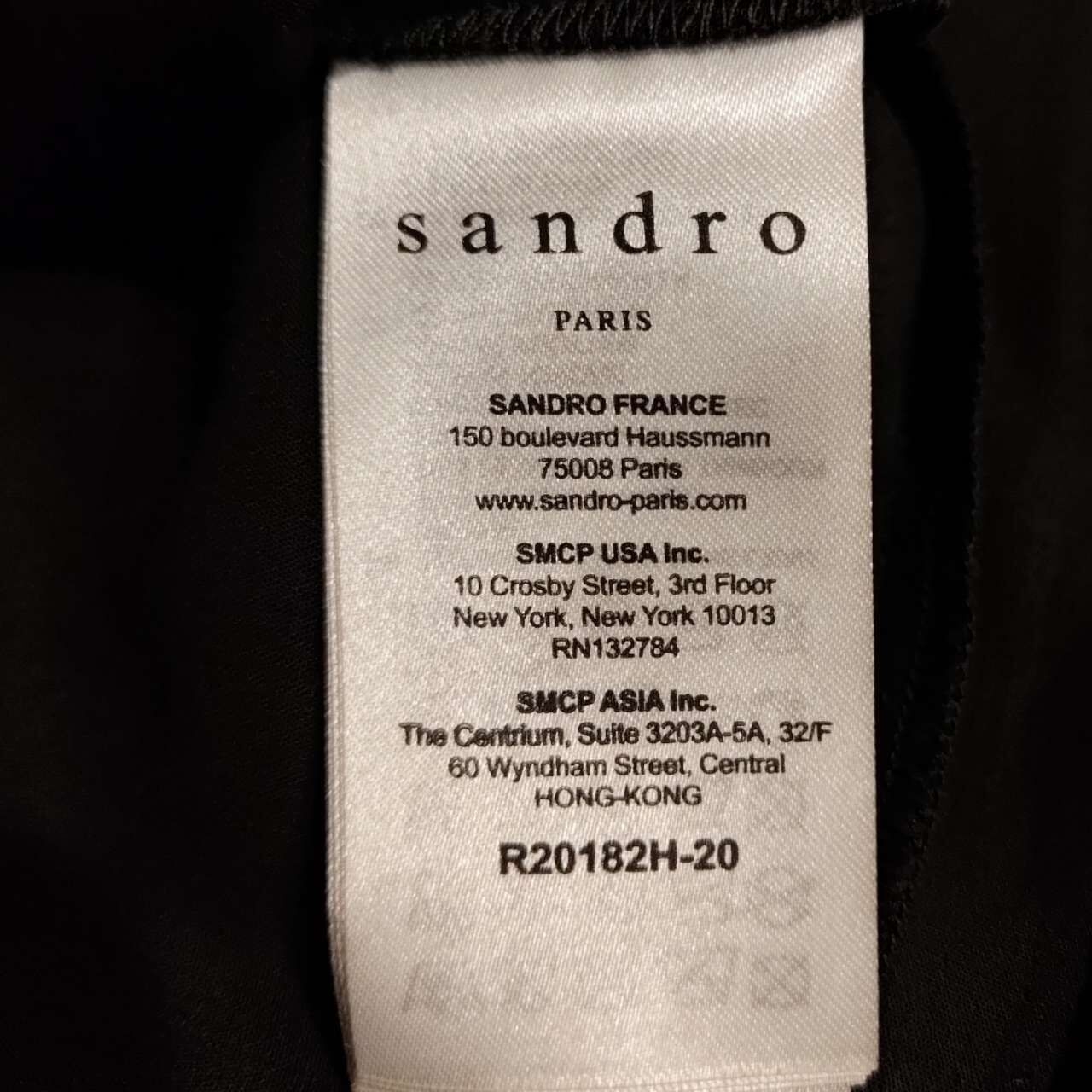 Sandro Black Mini Dress