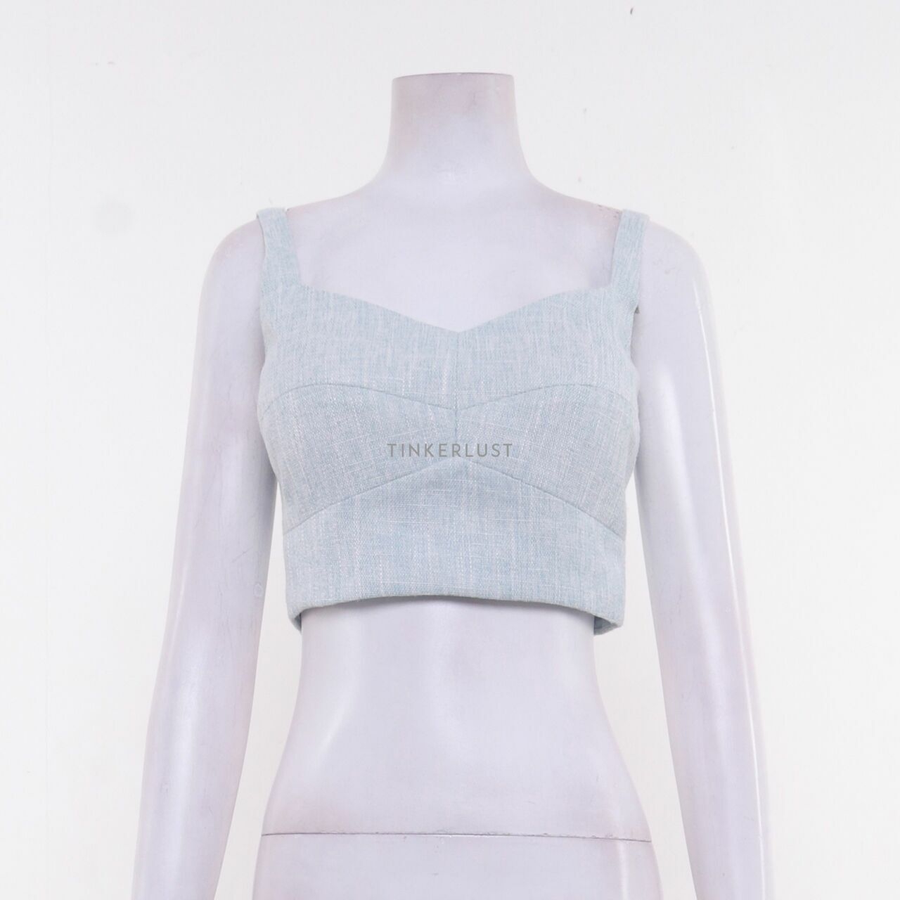 Love, Bonito Light Blue Crop Sleeveless