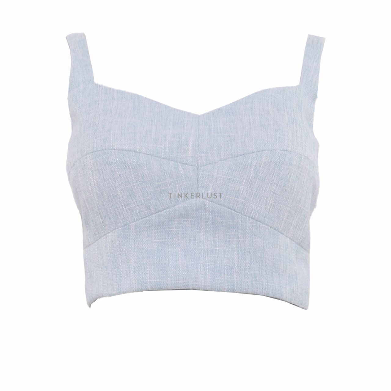 Love, Bonito Light Blue Crop Sleeveless