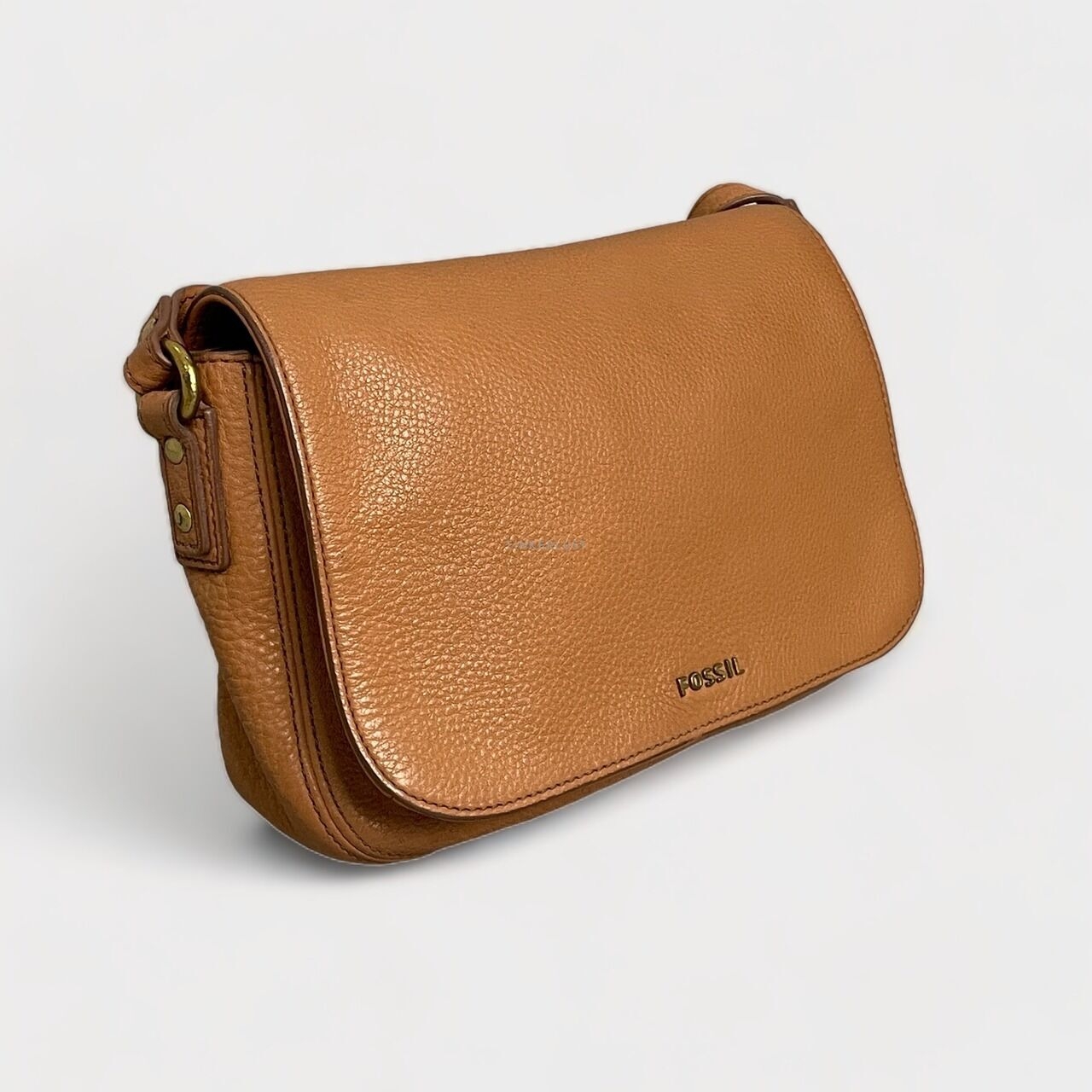 Fossil Molly Brown Flap Crossbody Bag