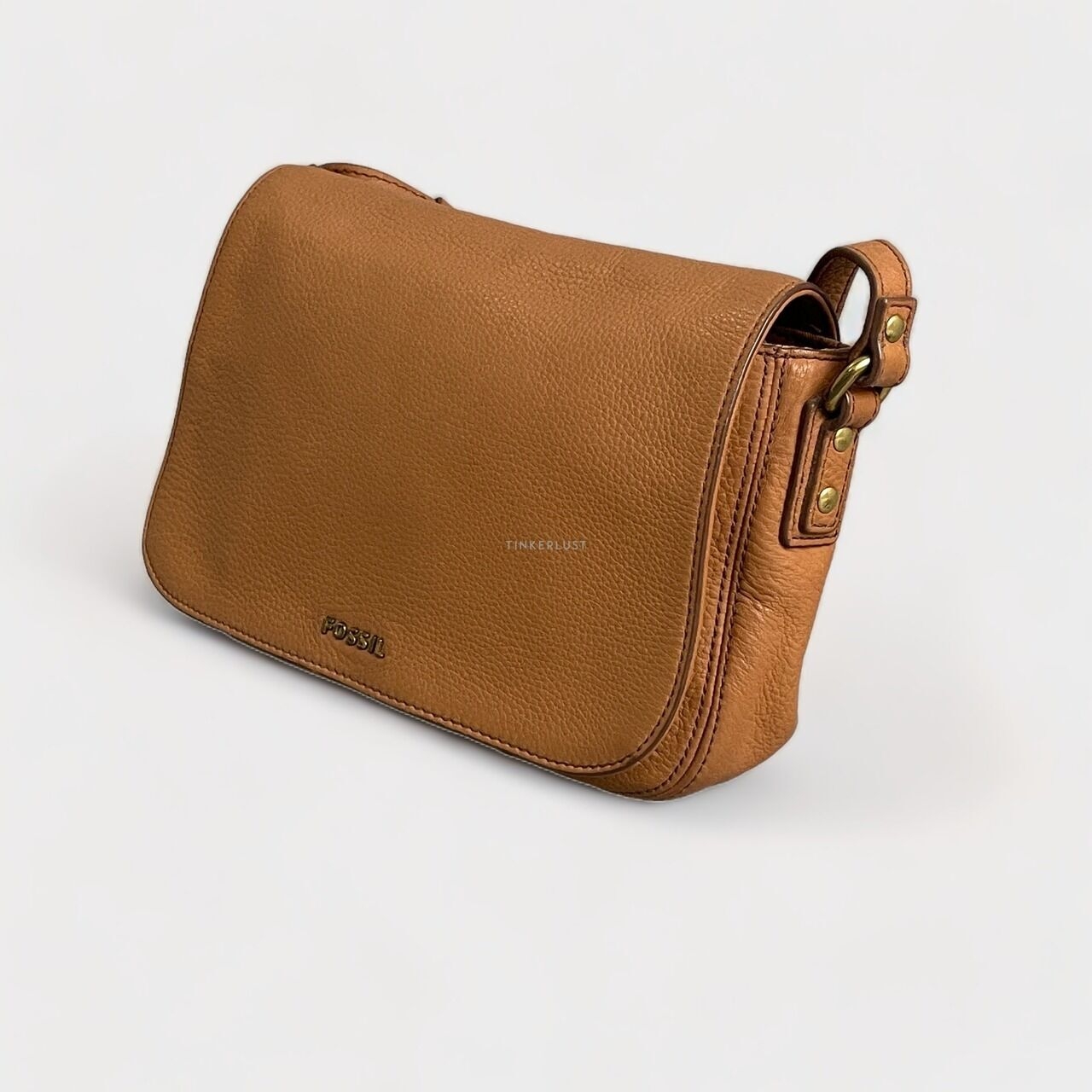 Fossil Molly Brown Flap Crossbody Bag