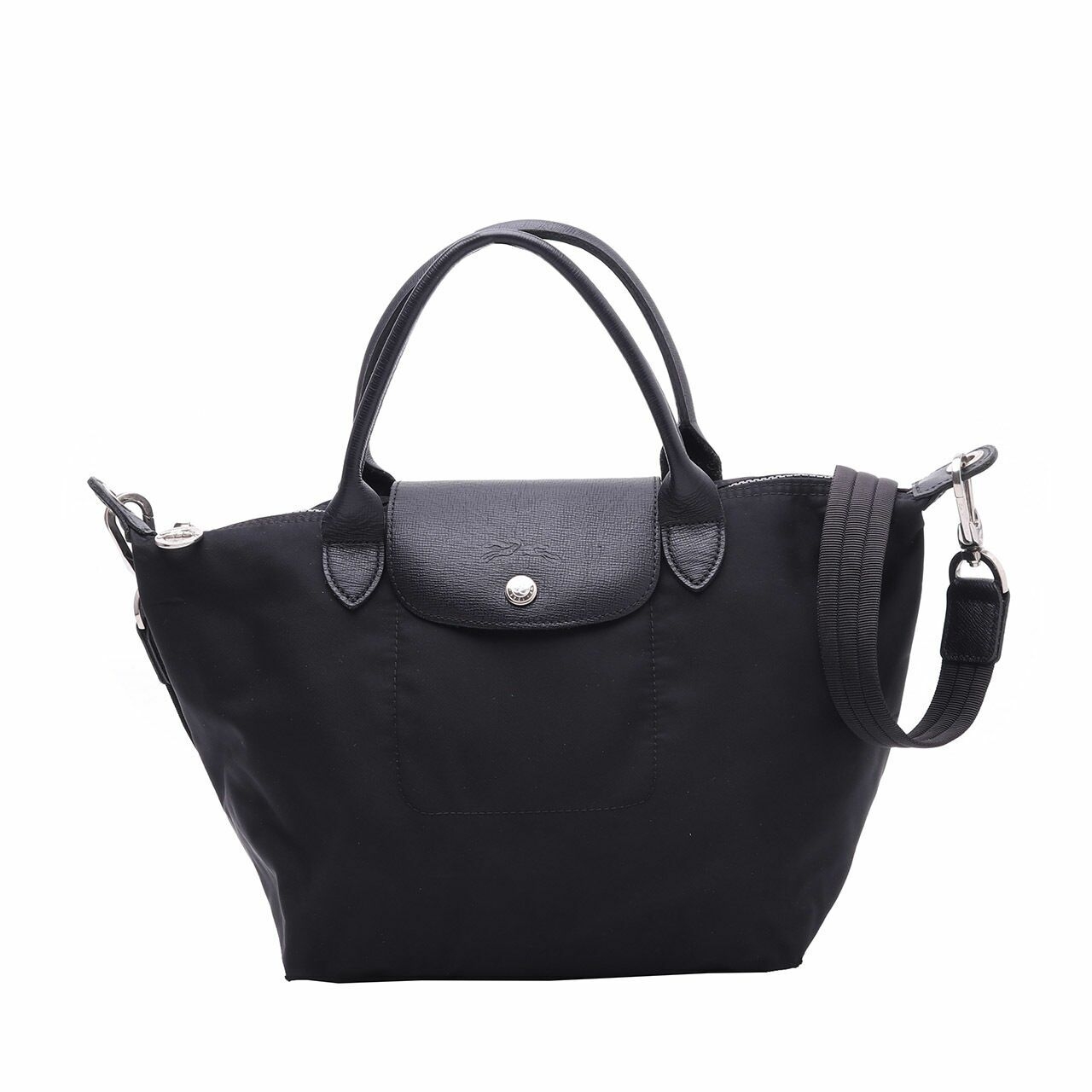 Longchamp Le Pliage Neo Small Black Satchel Bag