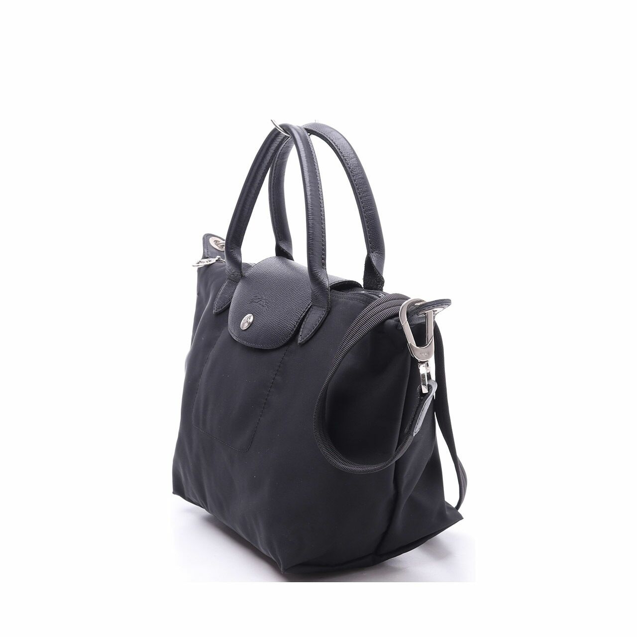 Longchamp Le Pliage Neo Small Black Satchel Bag