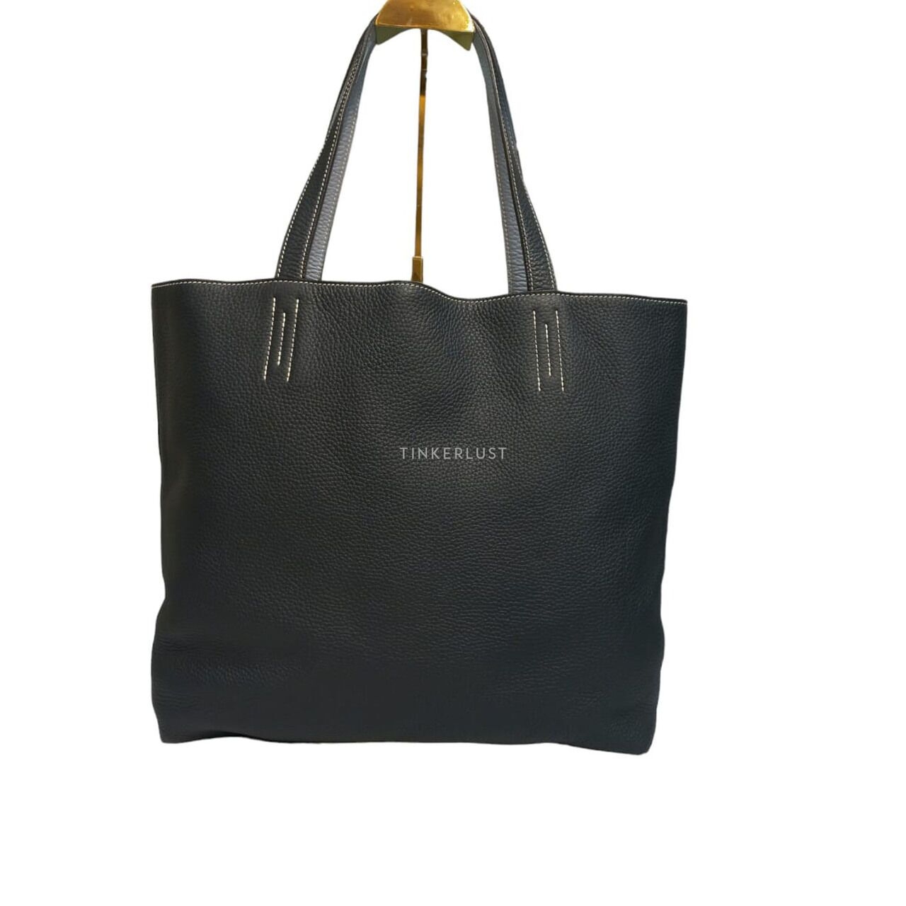 Hermes Double Sens Navy Blue #P 2012 Tote Bag