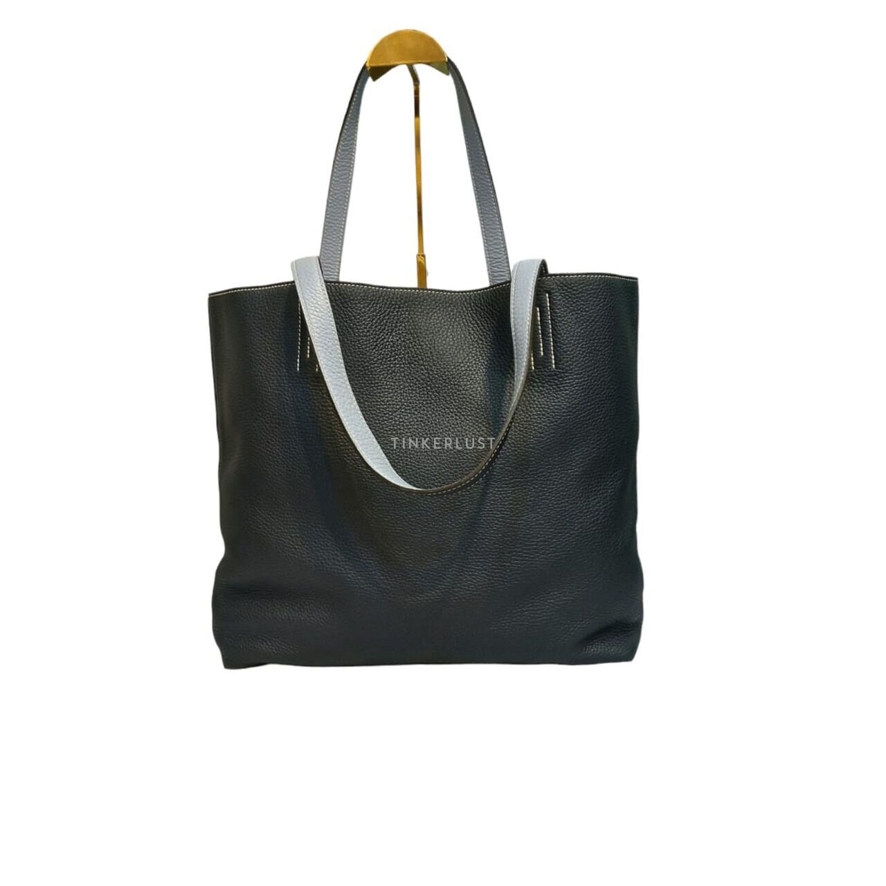 Hermes Double Sens Navy Blue #P 2012 Tote Bag