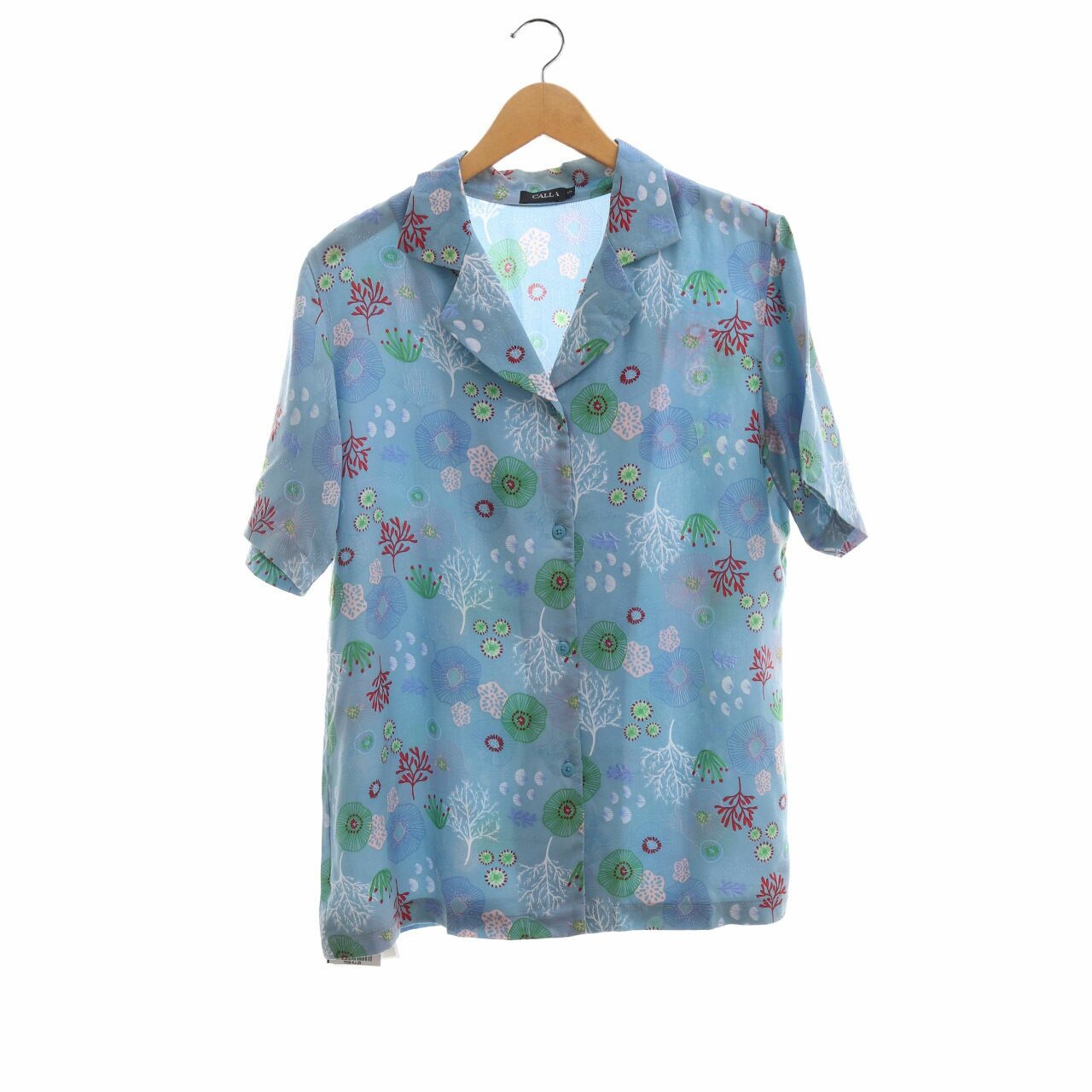 Calla Blue Printed Shirt