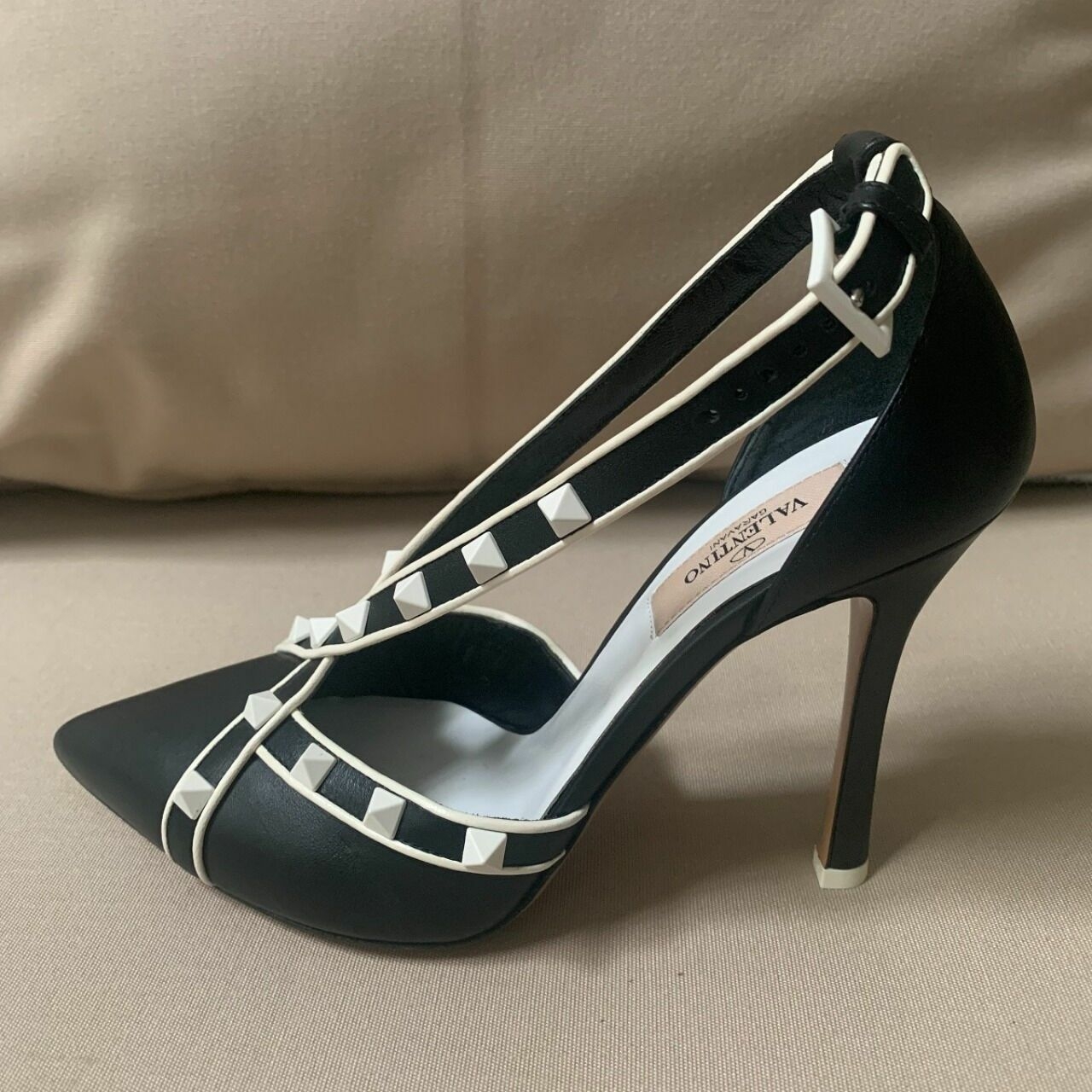 Valentino Garavani Black & White Heels