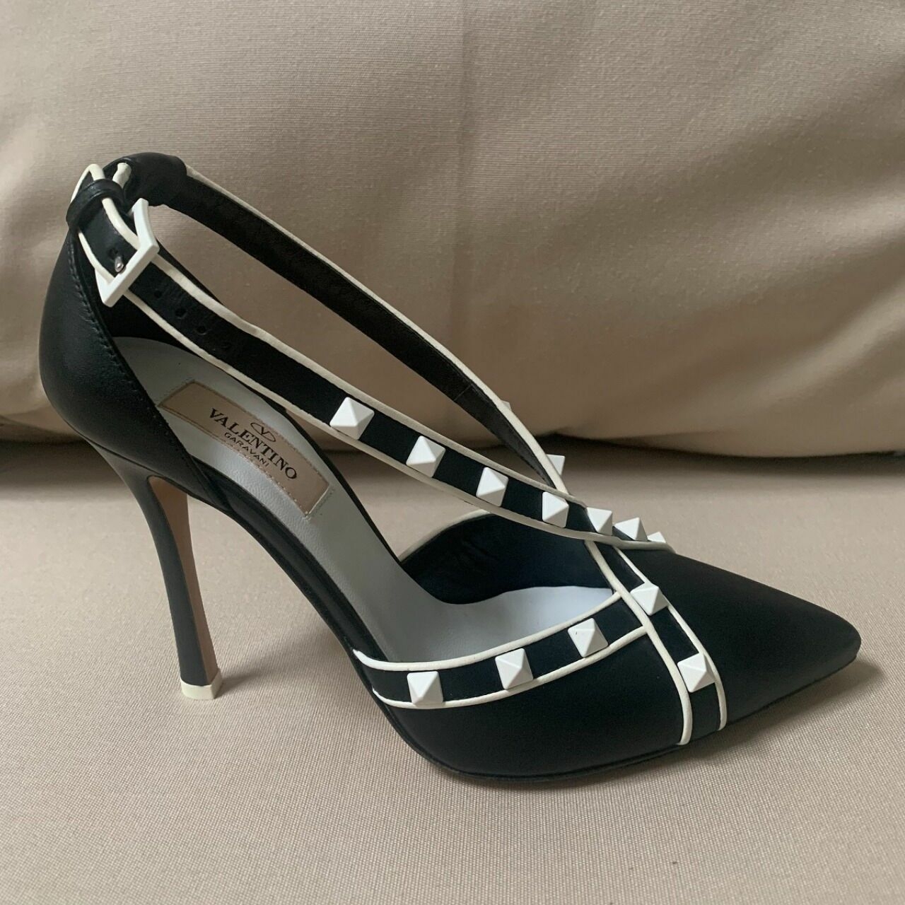 Valentino Garavani Black & White Heels