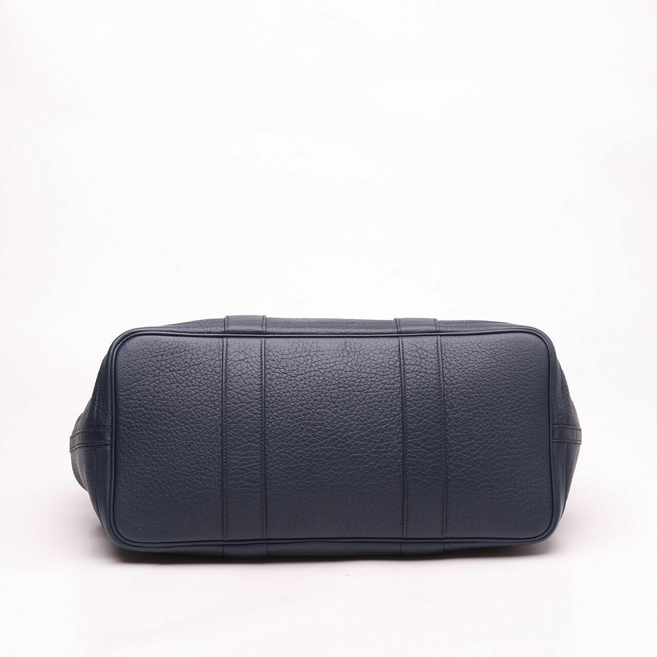 Hermes Garden Party PM Navy Togo Leather Hand Bag