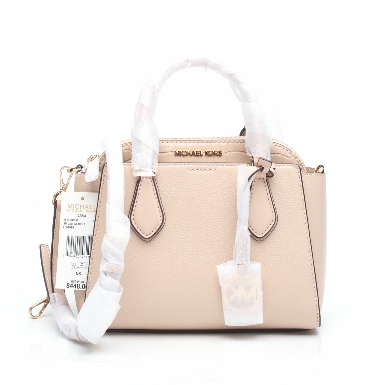 Michael Kors Daria Small Buff Croco Satchel Bag