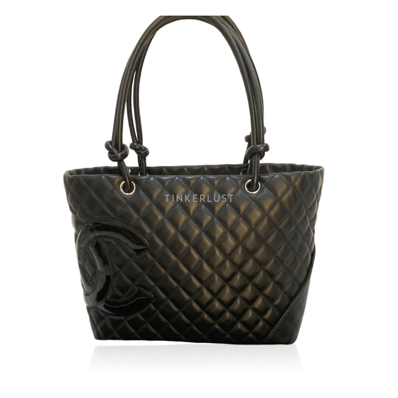 Chanel Ligne Cambon Large Black Quilted Leather #14 Tote Bag