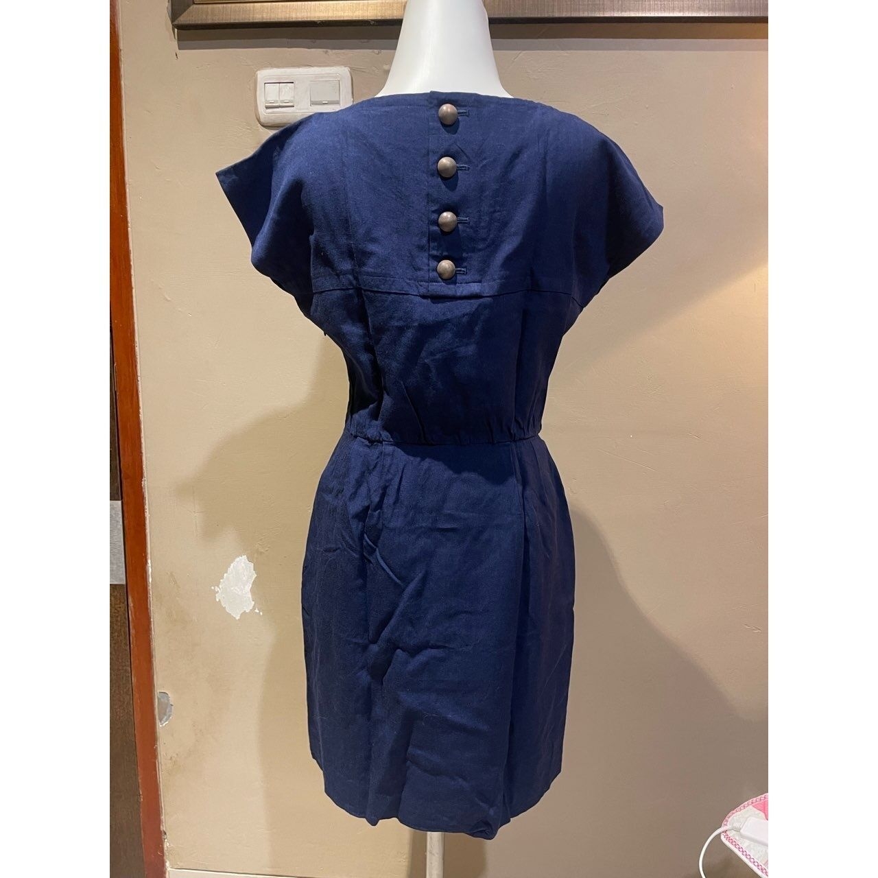 Yves Saint Laurent Blue Mini Dress