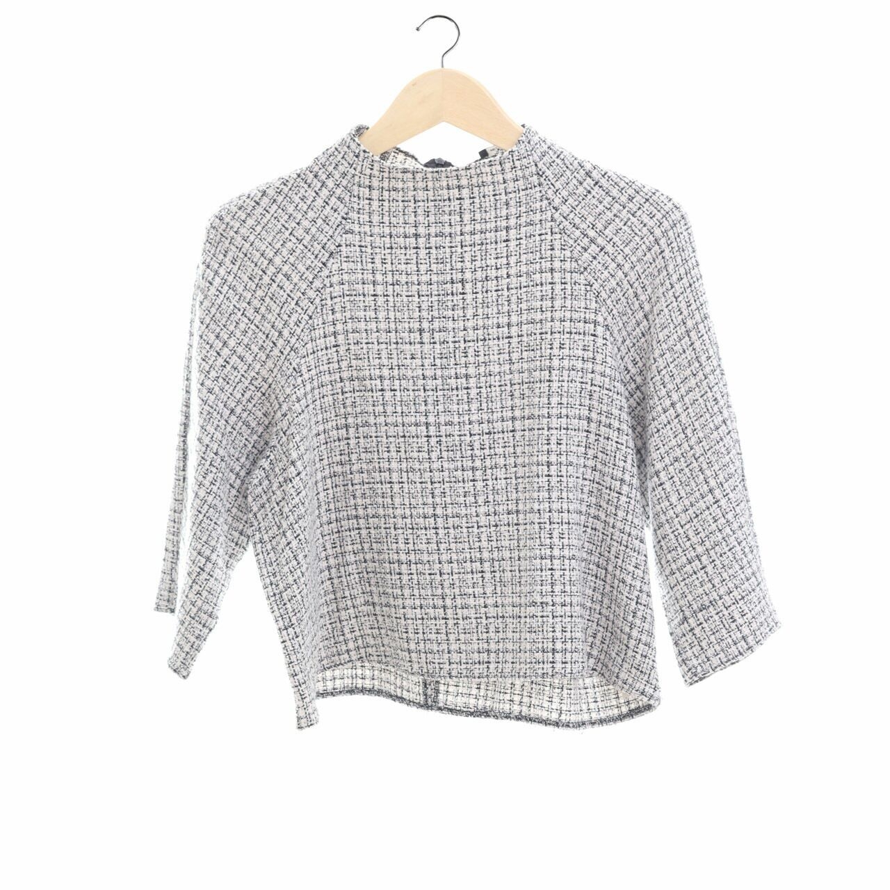 Zara Multi Tweed Blouse