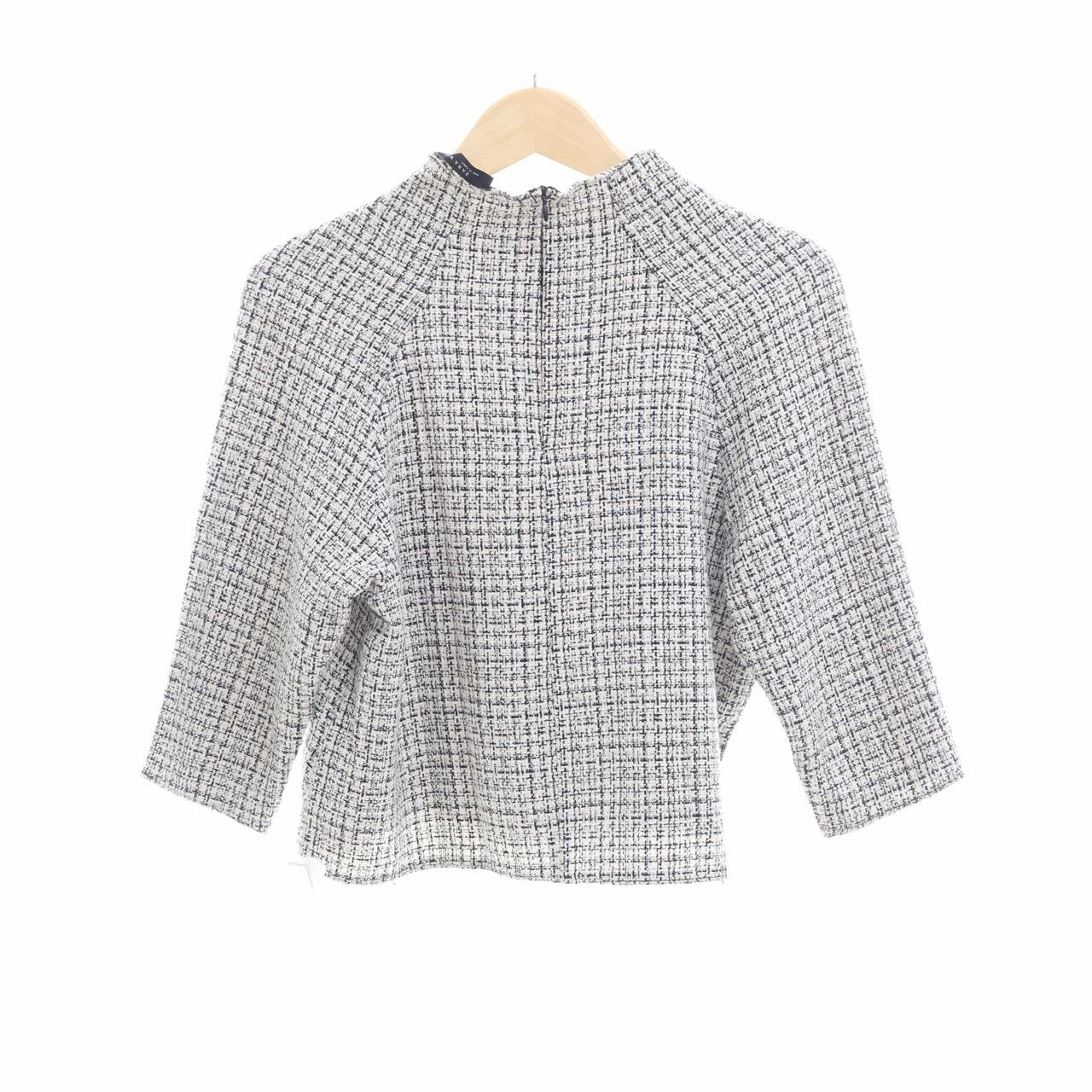 Zara Multi Tweed Blouse