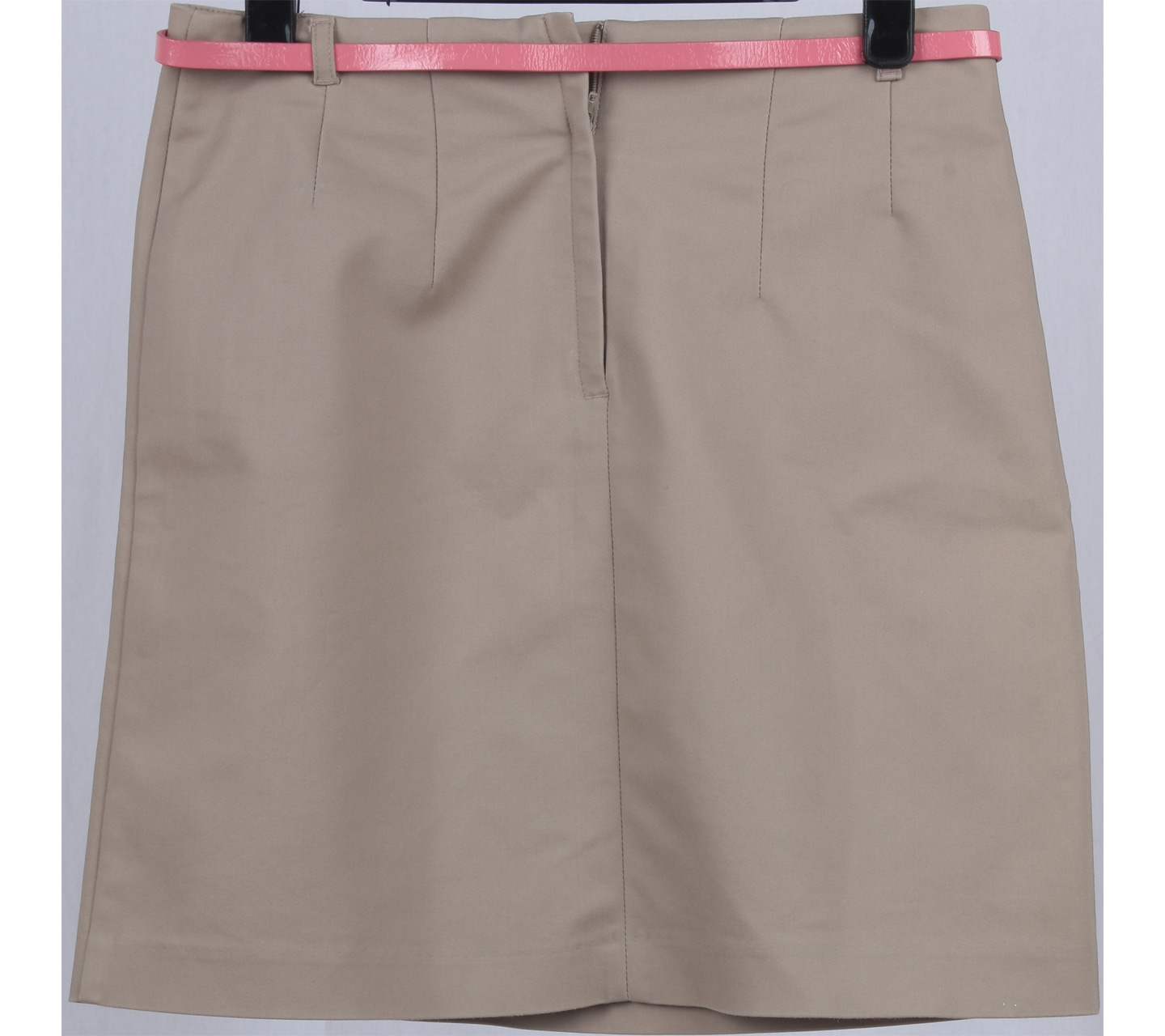 H&M Cream With Pink Belt Skirt