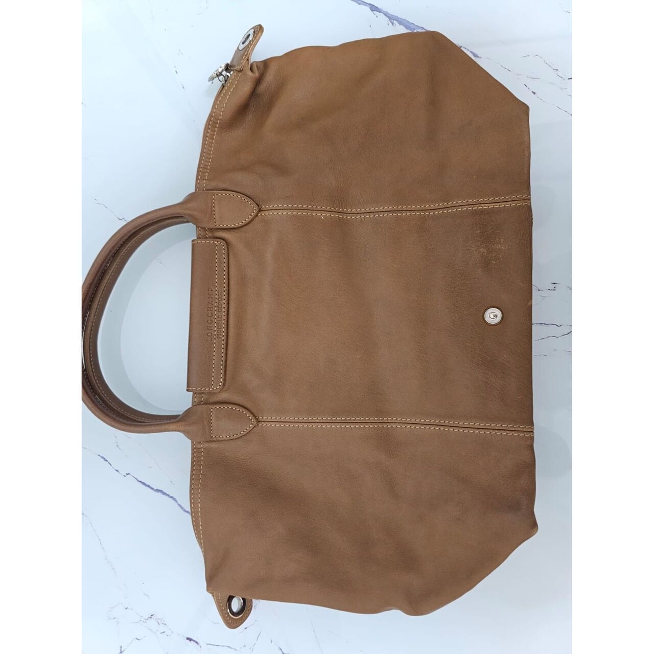 Longchamp Light Brown Satchel