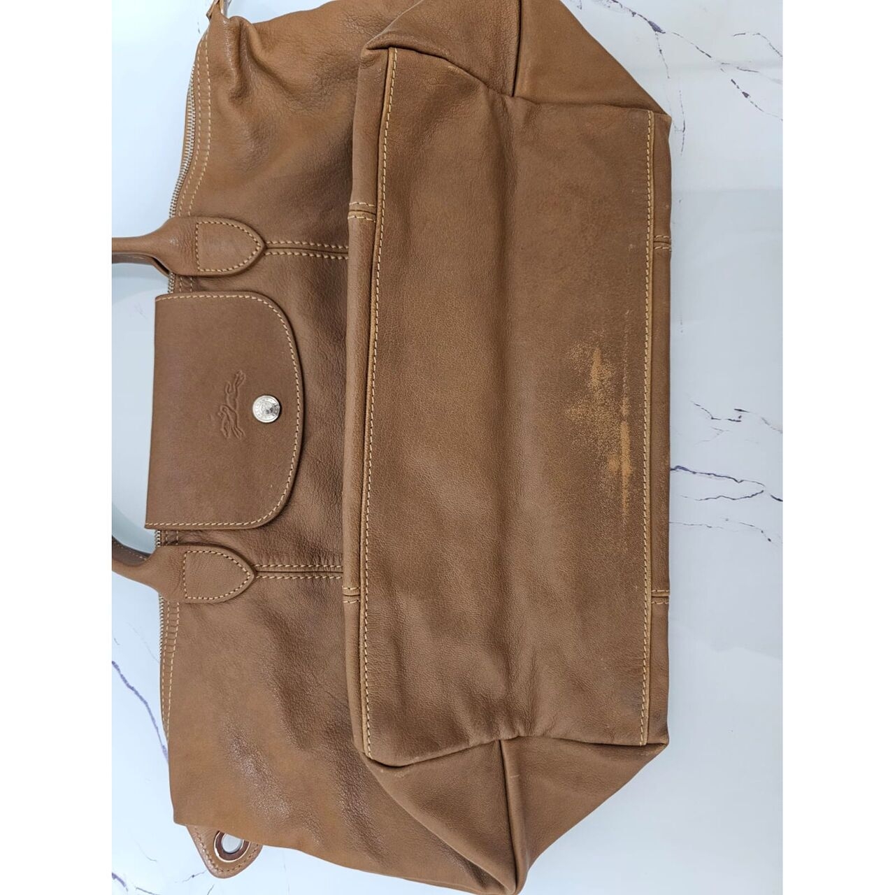 Longchamp Light Brown Satchel