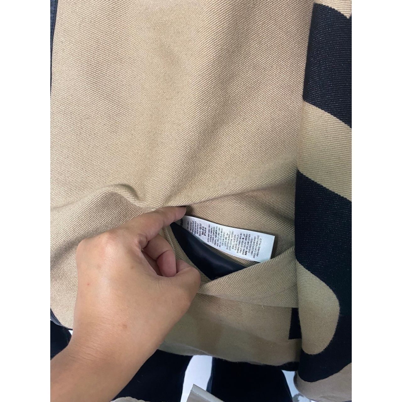 Burberry Logo Print Beige Jacket