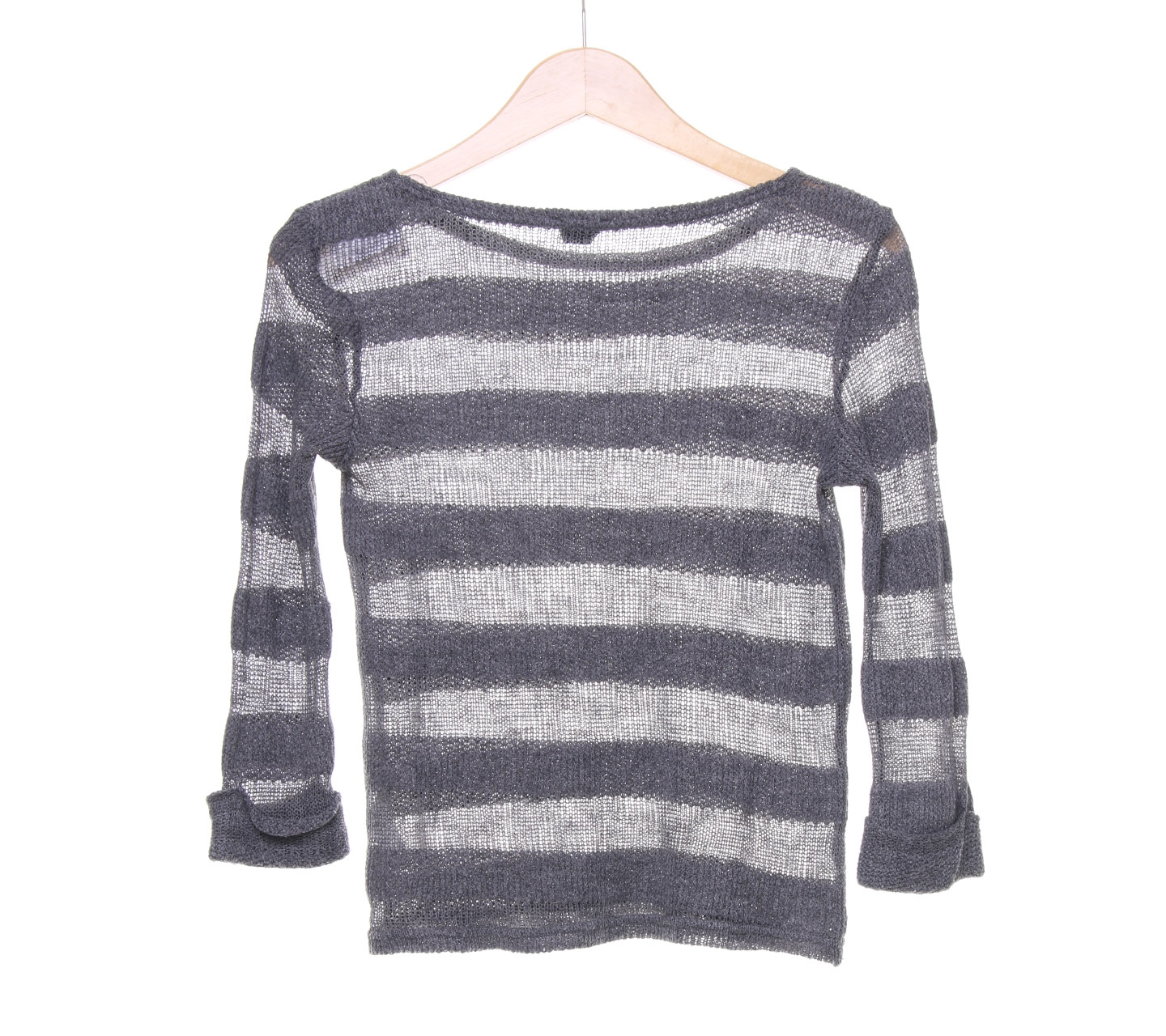 Topshop Dark Grey Knit Blouse