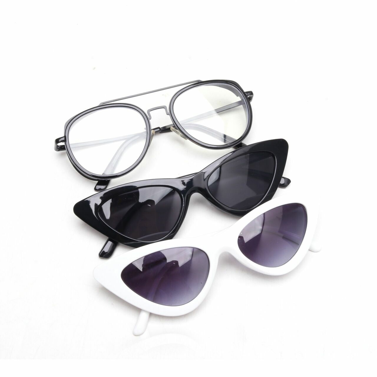 Private Collection Black & White Sunglasses