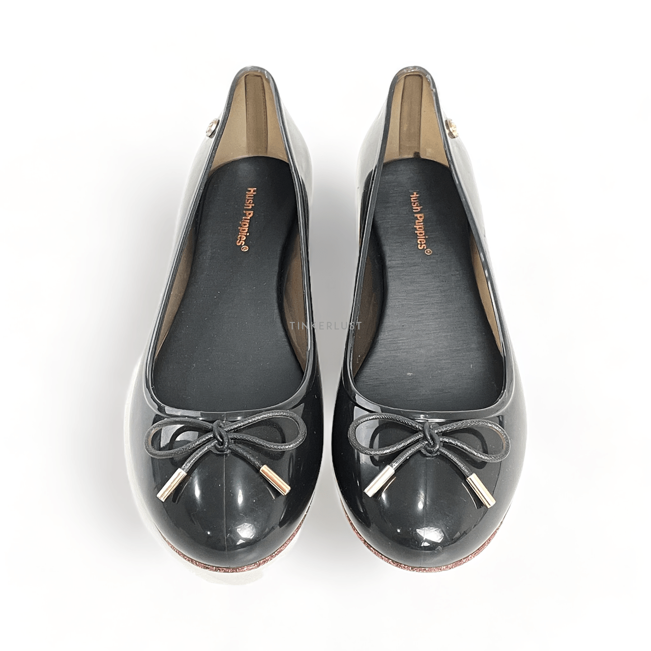 Hush Puppies Black Flats