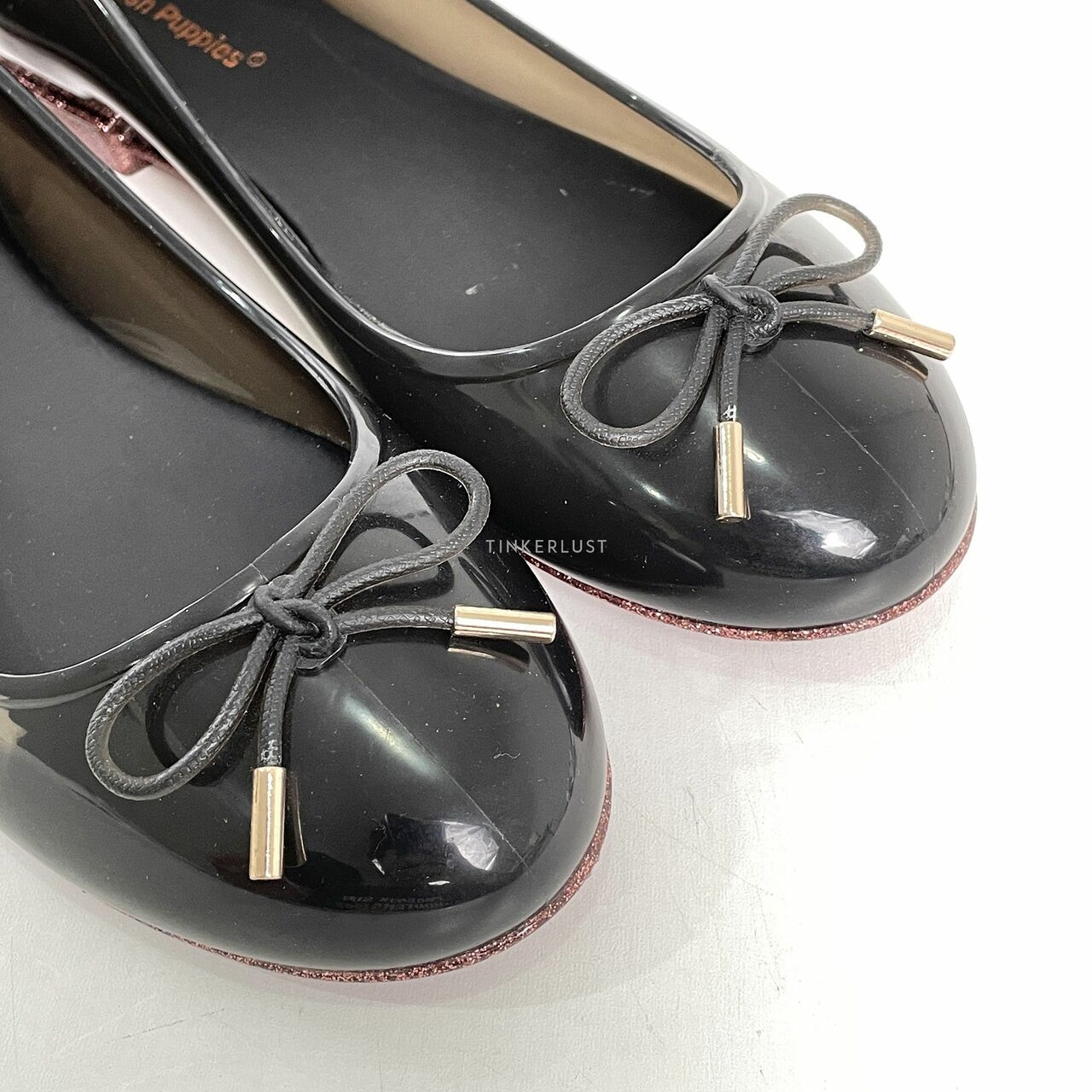 Hush Puppies Black Flats