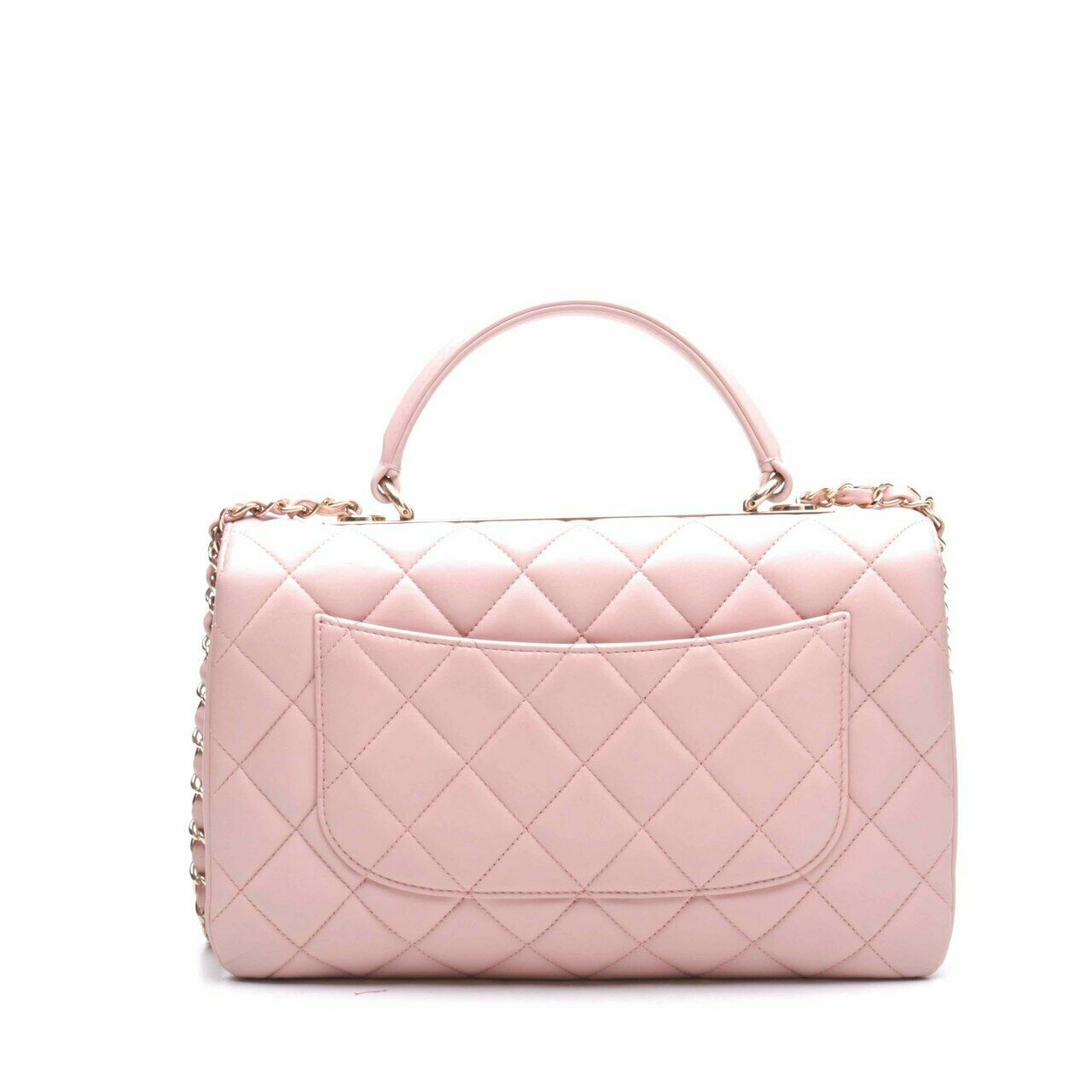 Chanel Pink Quilted Lambskin Leather Small Trendy CC Flap Bag