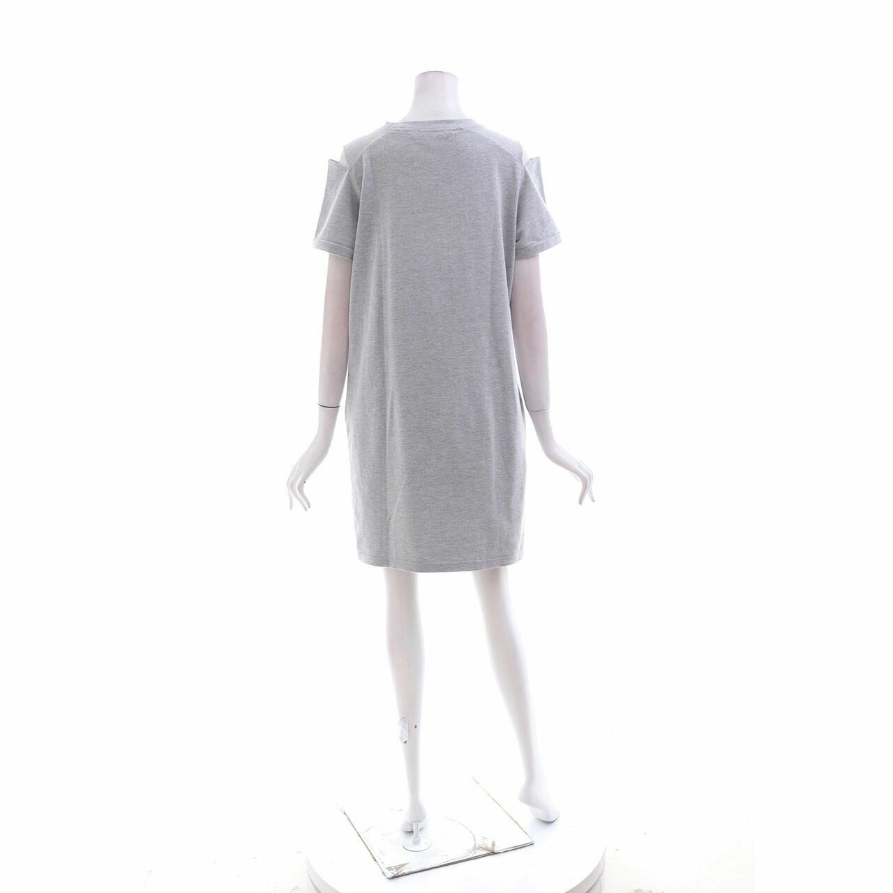 Tres Jolie Minimal Grey Mini Dress