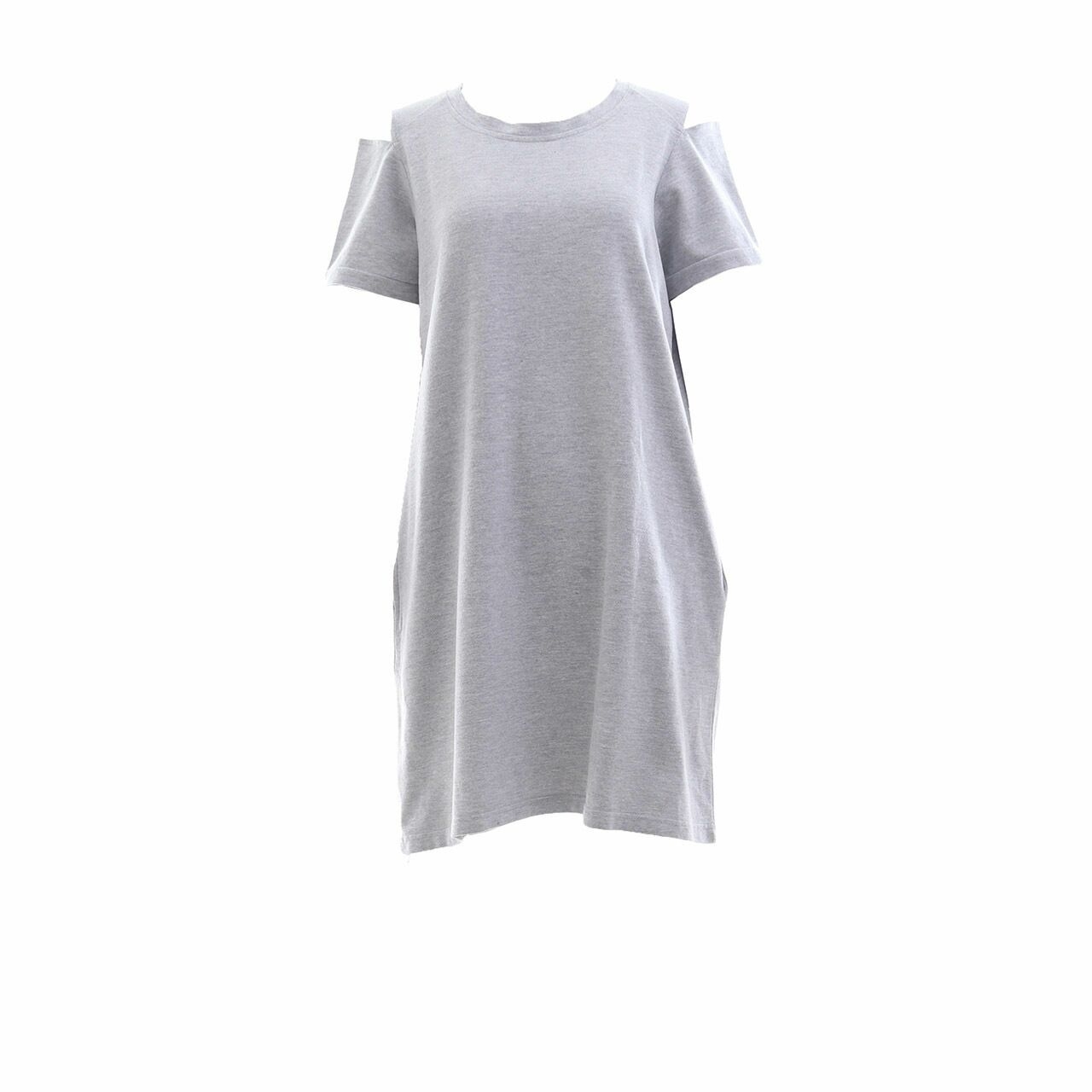 Tres Jolie Minimal Grey Mini Dress