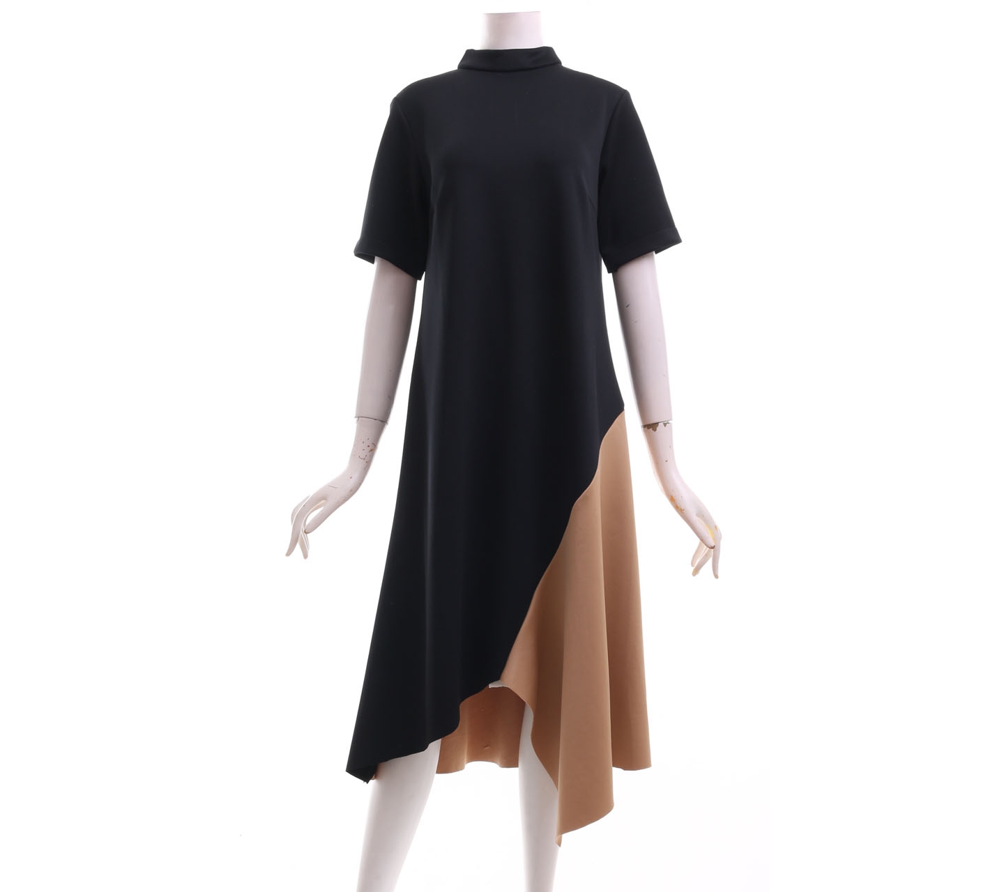 Posh The Label Black & Brown Midi Dress